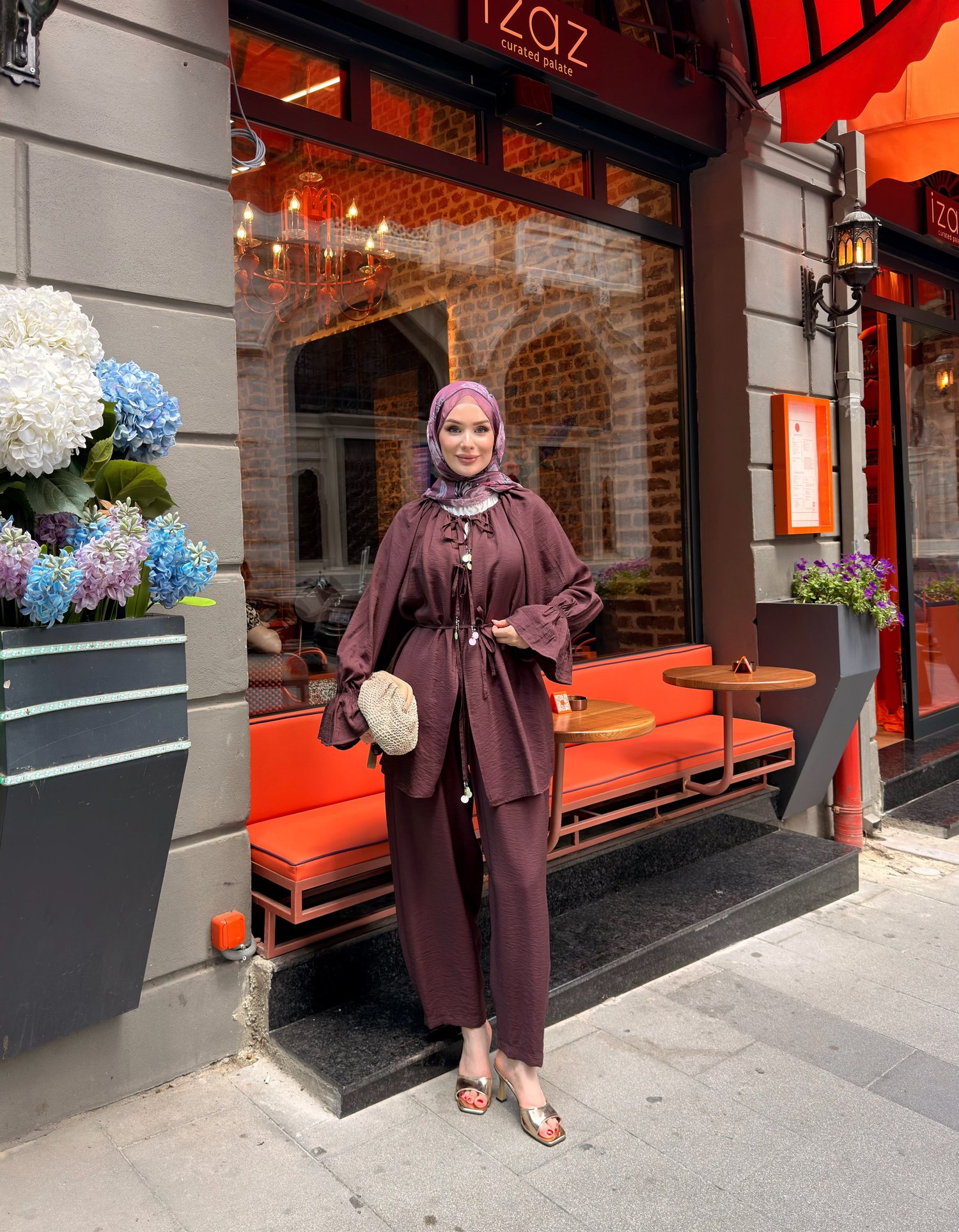 LAİDE PANTOLON TAKIM | BORDO