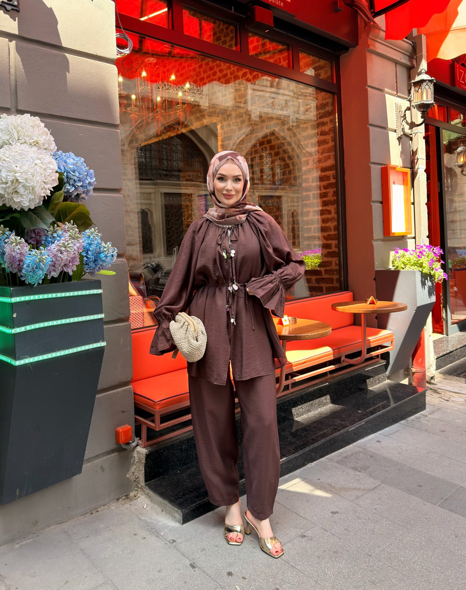 LAİDE PANTOLON TAKIM | KAHVE