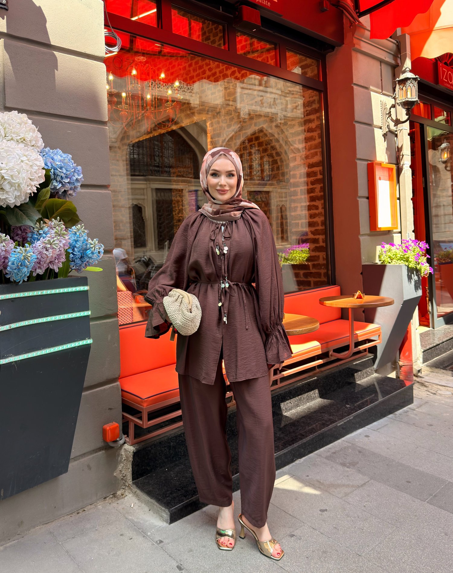 LAİDE PANTOLON TAKIM | KAHVE