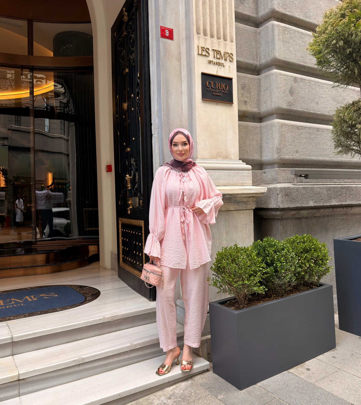 LAİDE PANTOLON TAKIM | PEMBE