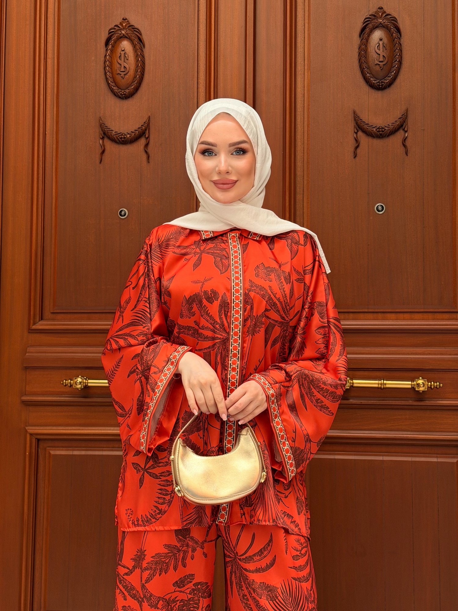 LARA PANTOLON TAKIM | ORANJ