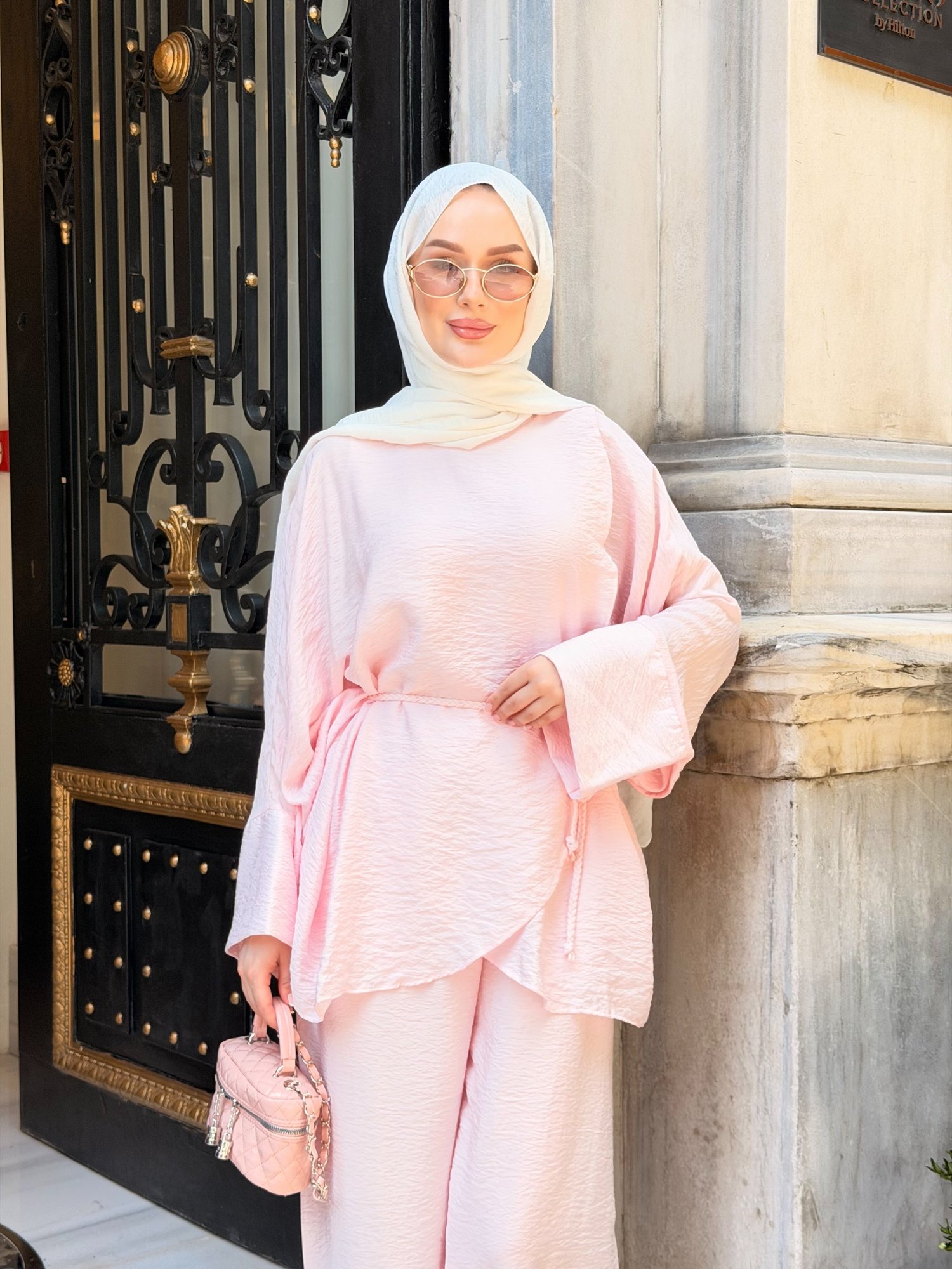 LARA PANTOLON TAKIM | PEMBE