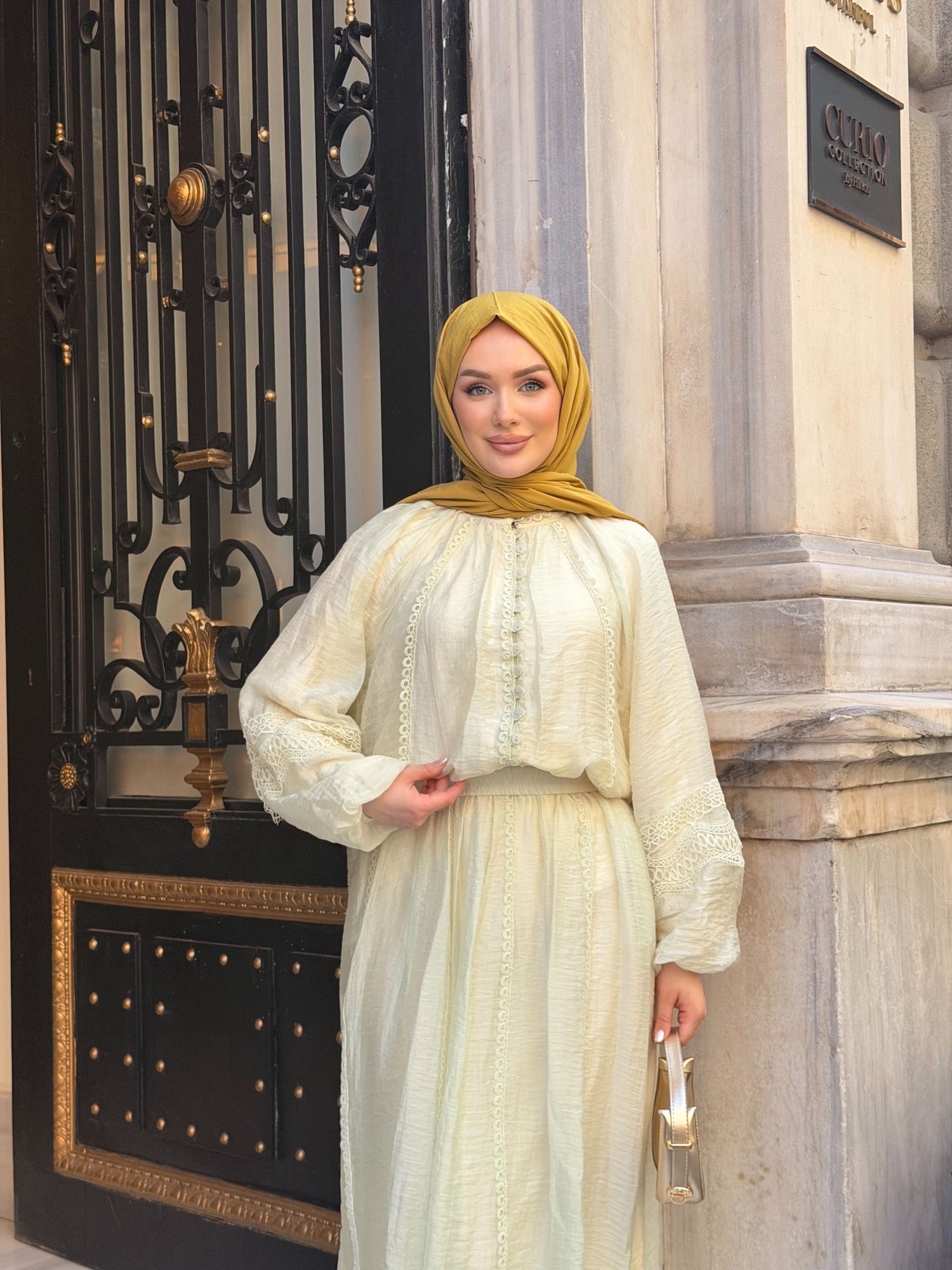 LİNA ETEK TAKIM | BEJ