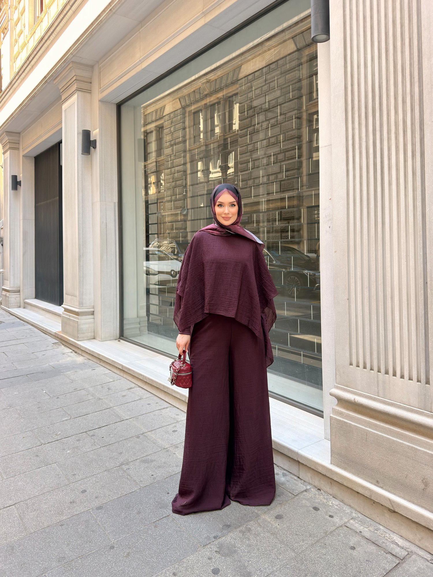 NAİ PANTOLON TAKIM | BORDO