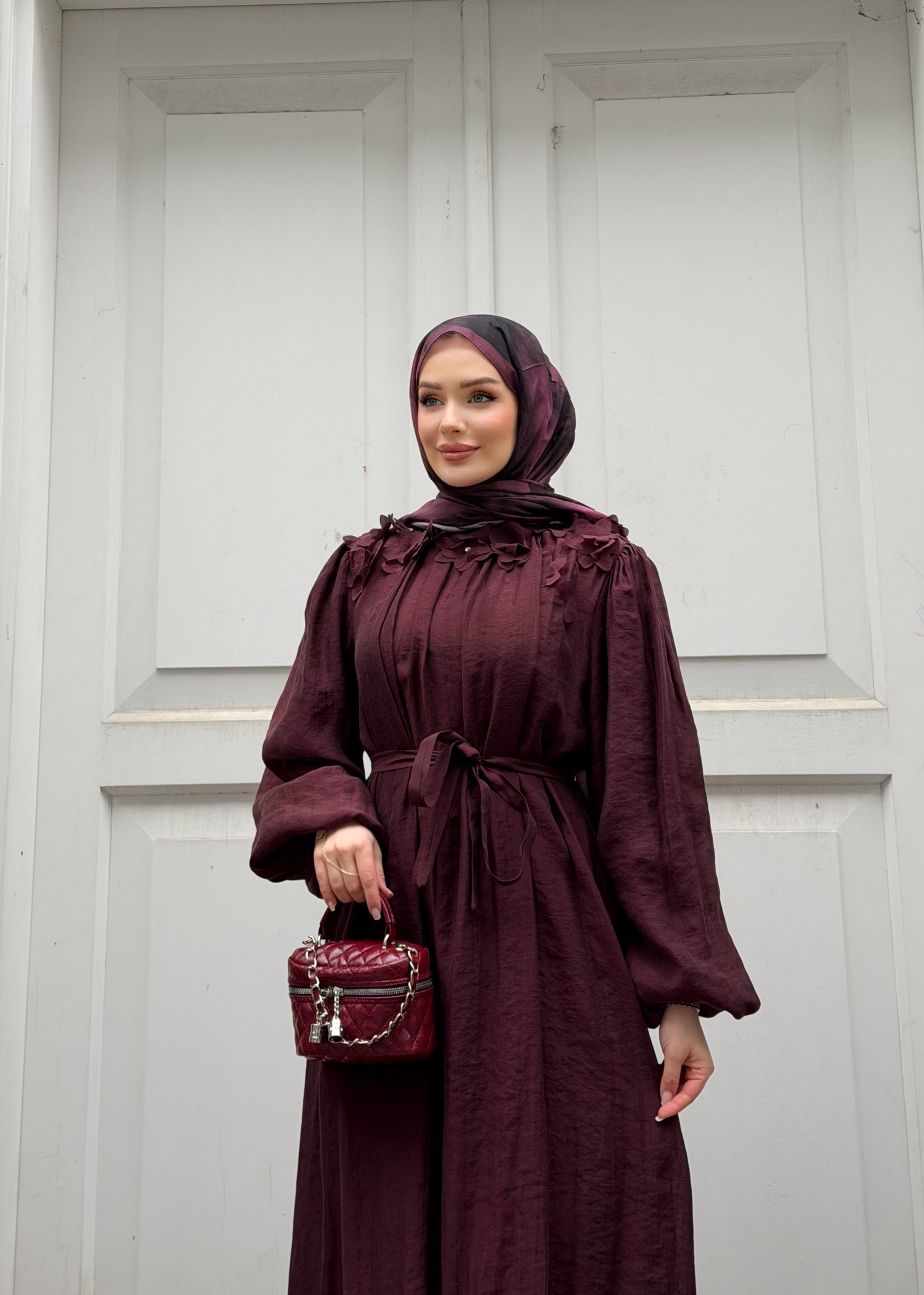Navy Elbise | Bordo
