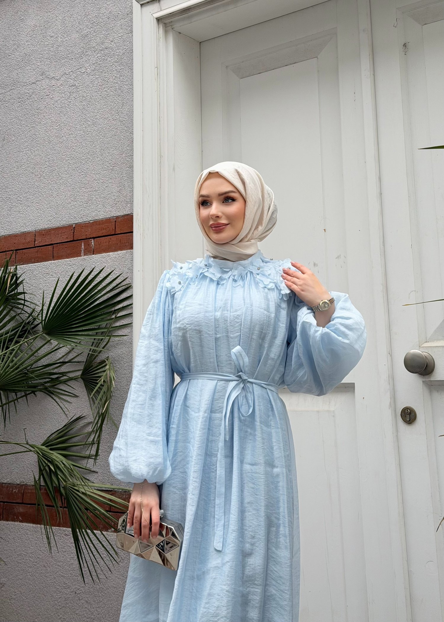 Navy Elbise | Mavi