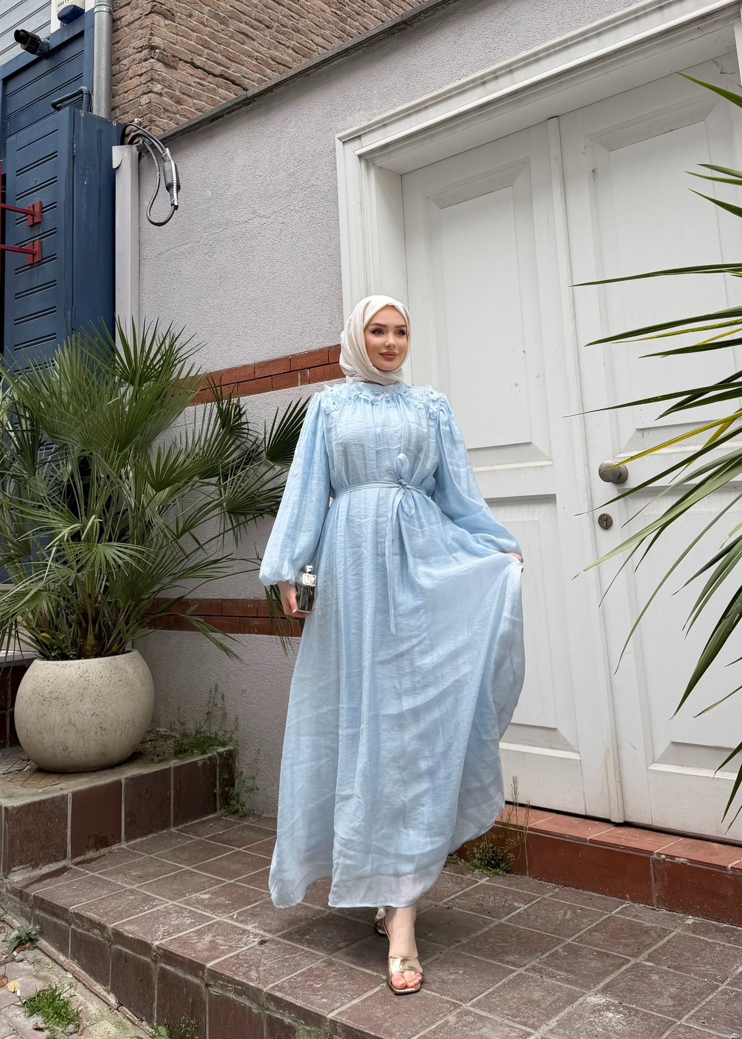 Navy Elbise | Mavi