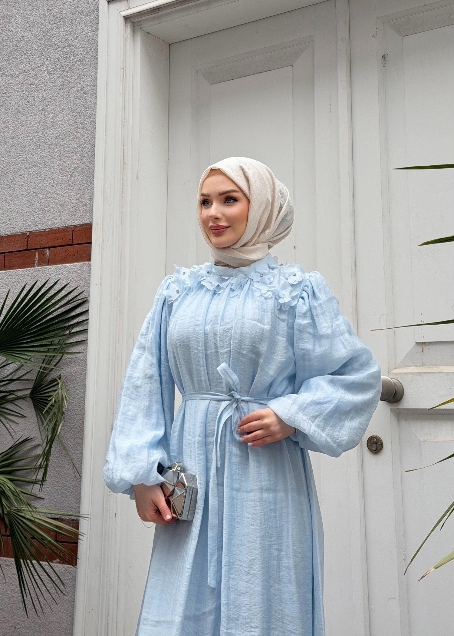 Navy Elbise | Mavi