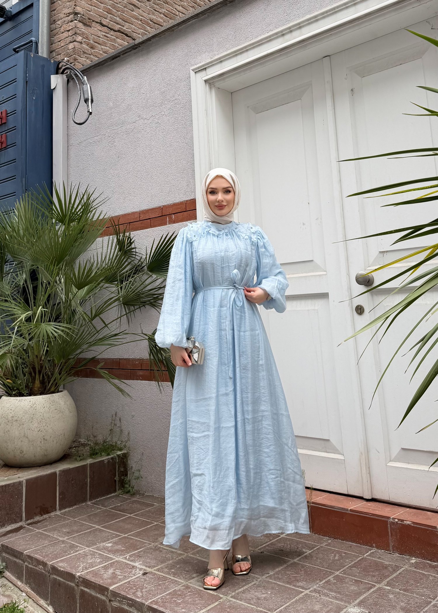 Navy Elbise | Mavi