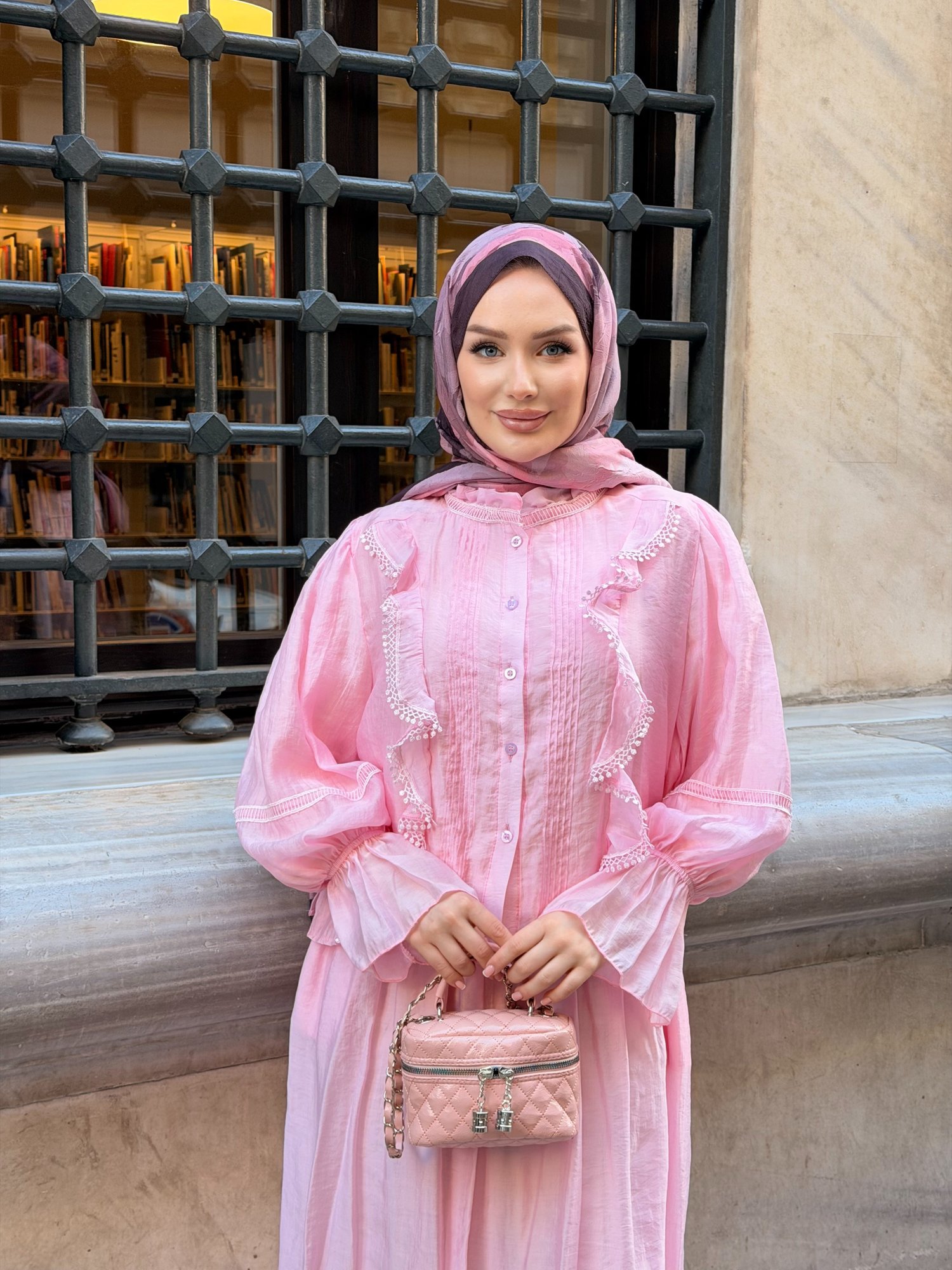 Noble Vual Etekli Takım | Pembe