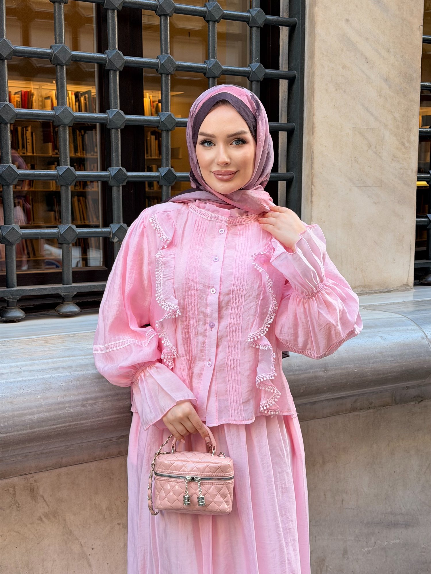 Noble Vual Etekli Takım | Pembe