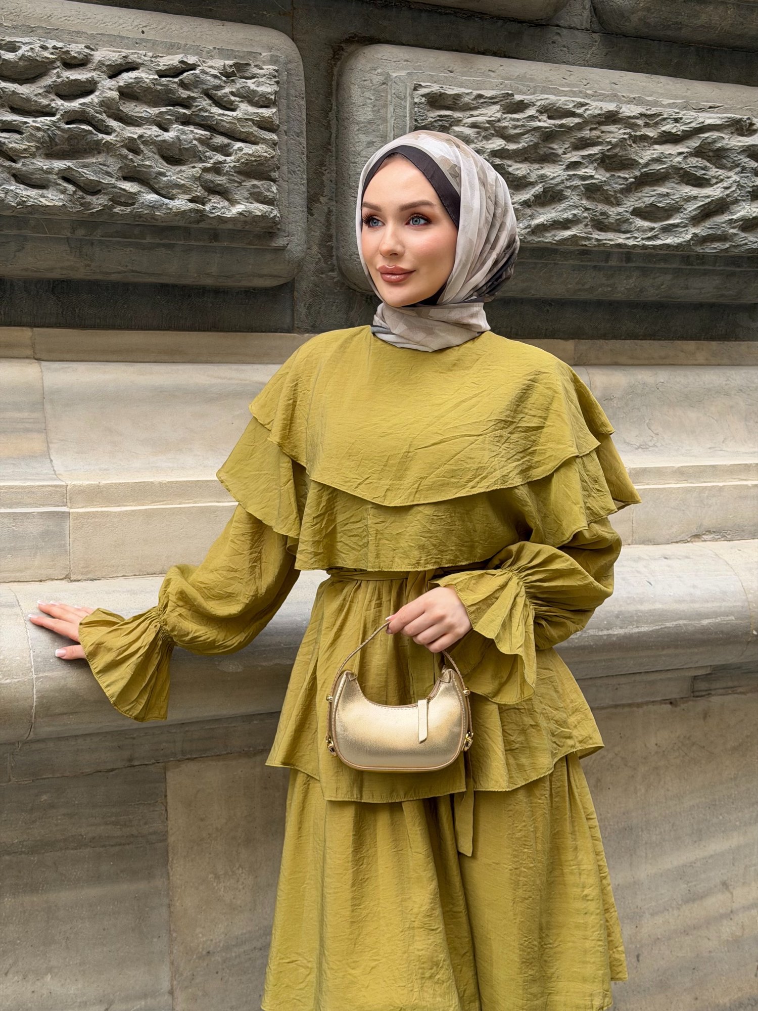 Nolya Elbise Yağ Yeşili