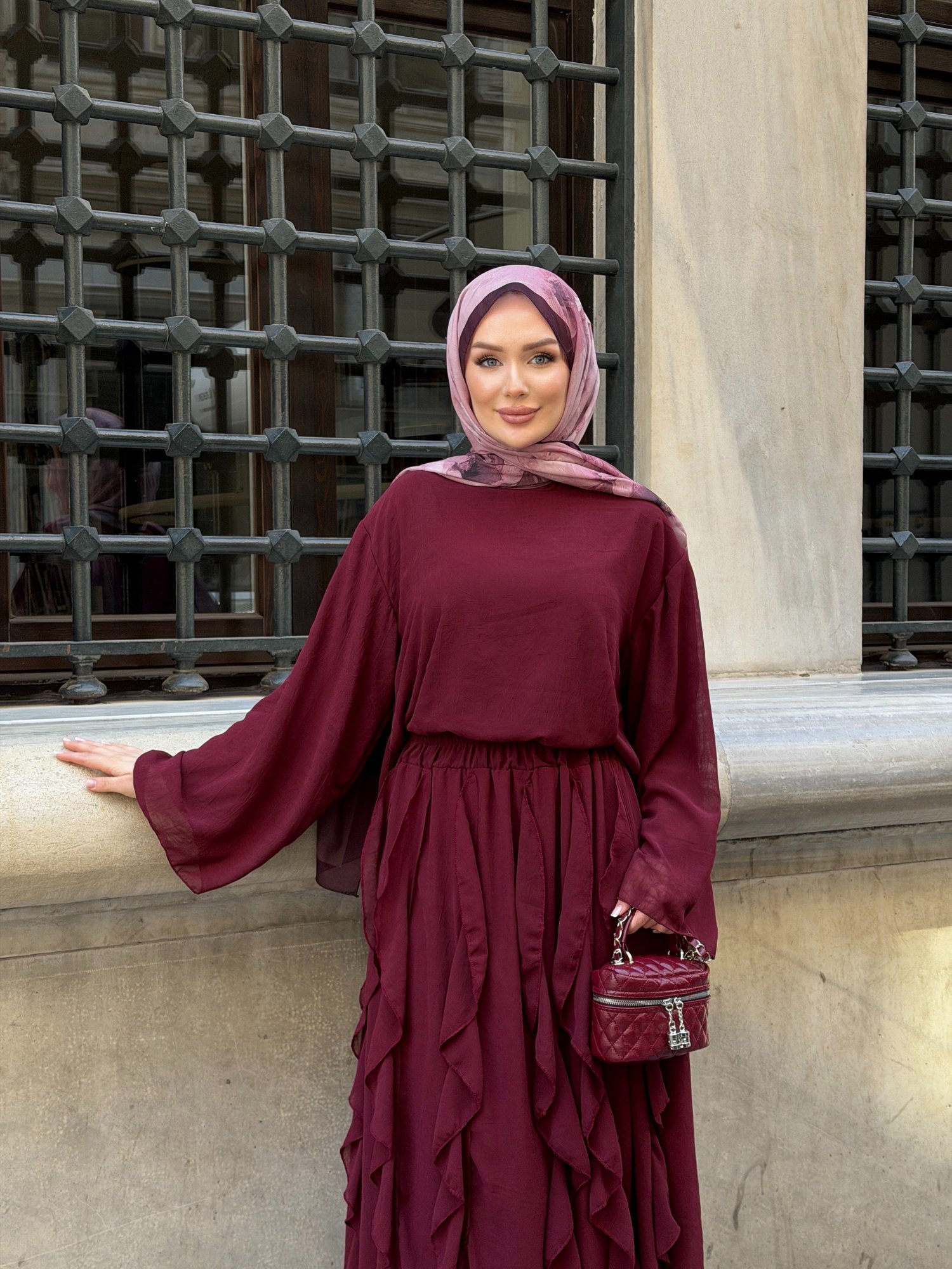 Nova Etekli Takım Bordo
