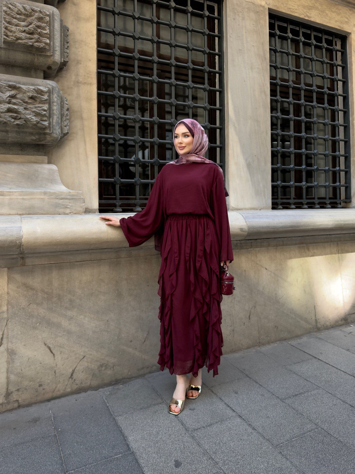 Nova Etekli Takım Bordo