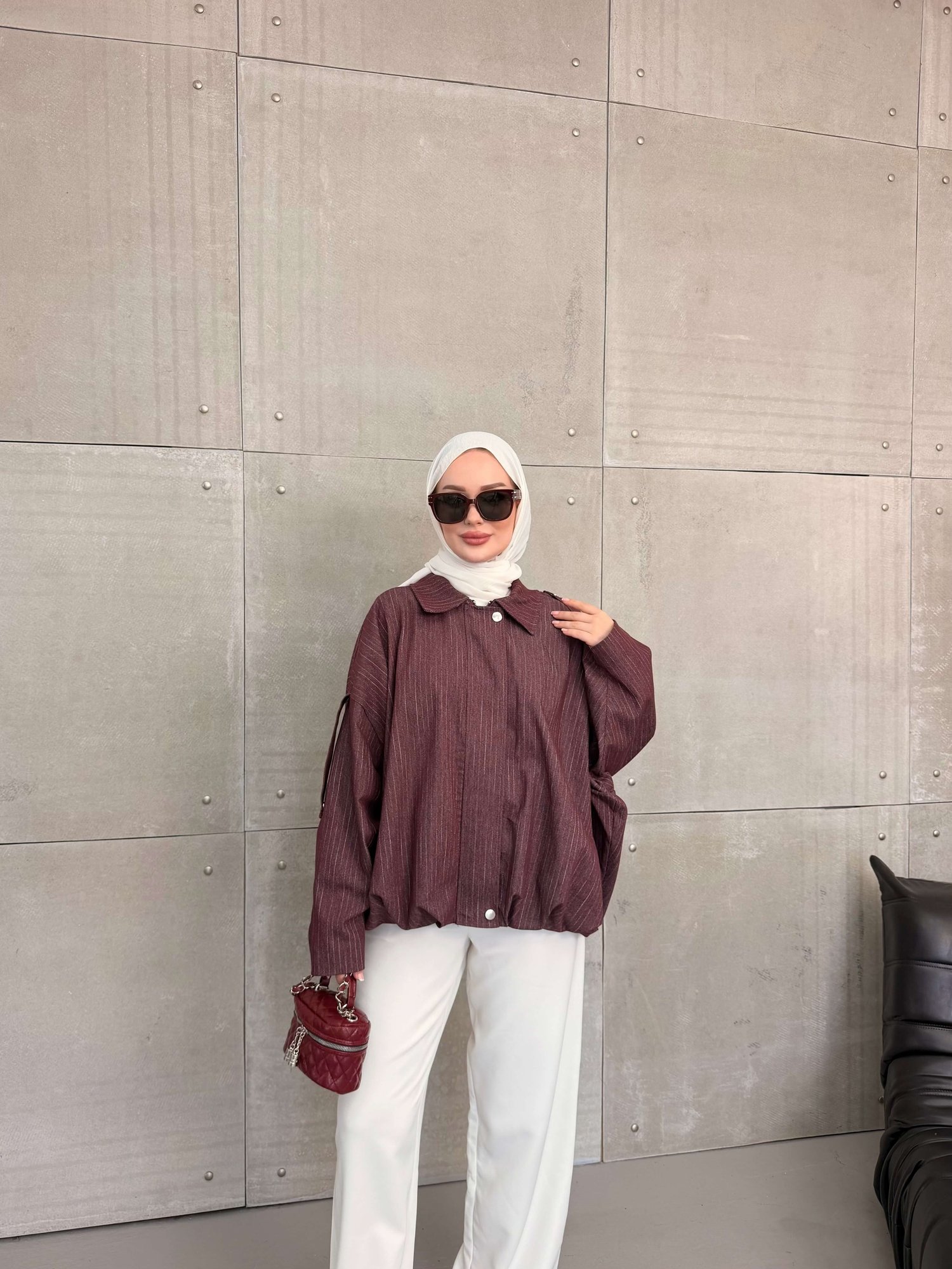SESA GABARDIN BOMBER CEKET BORDO