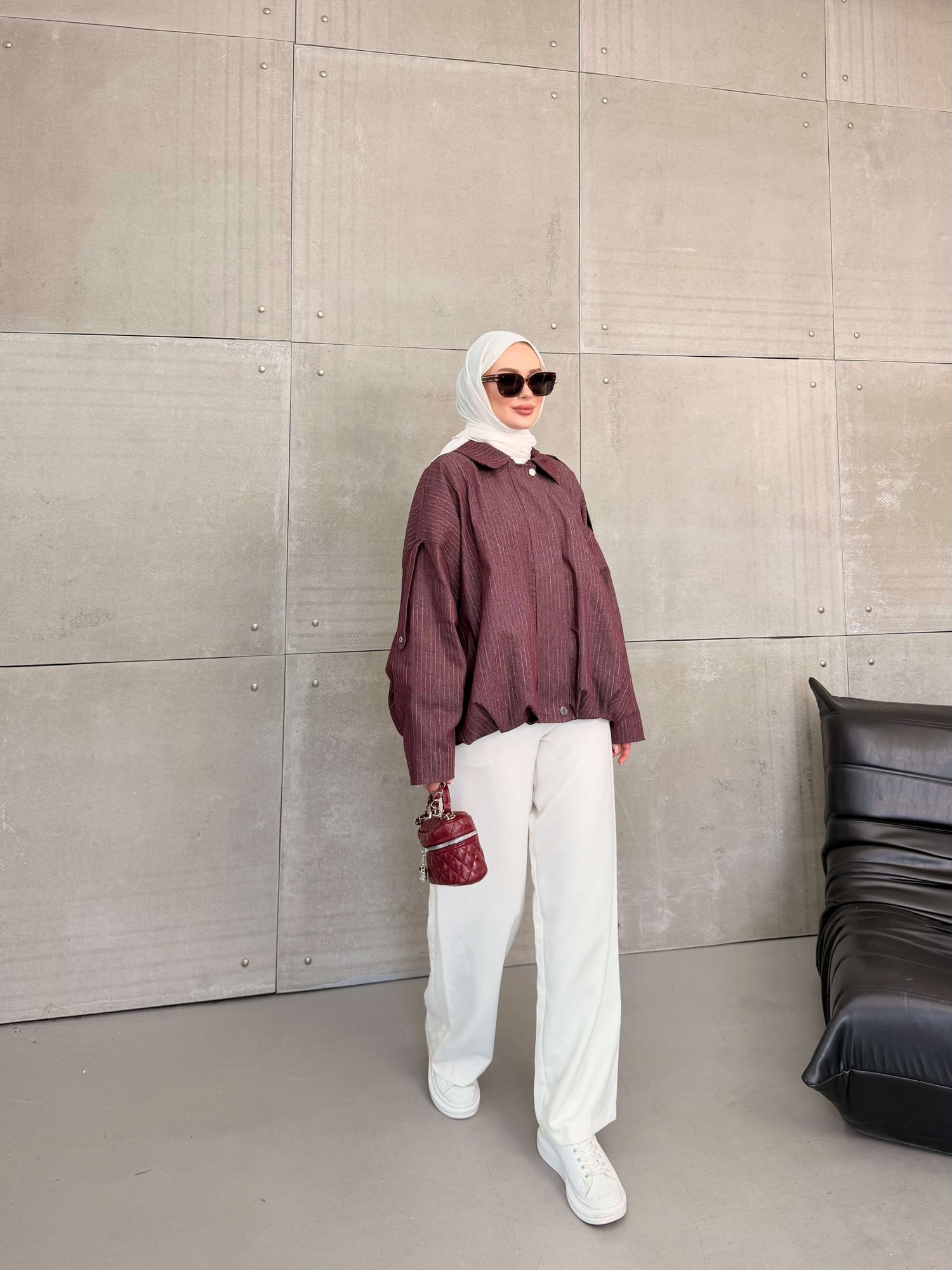 SESA GABARDIN BOMBER CEKET BORDO