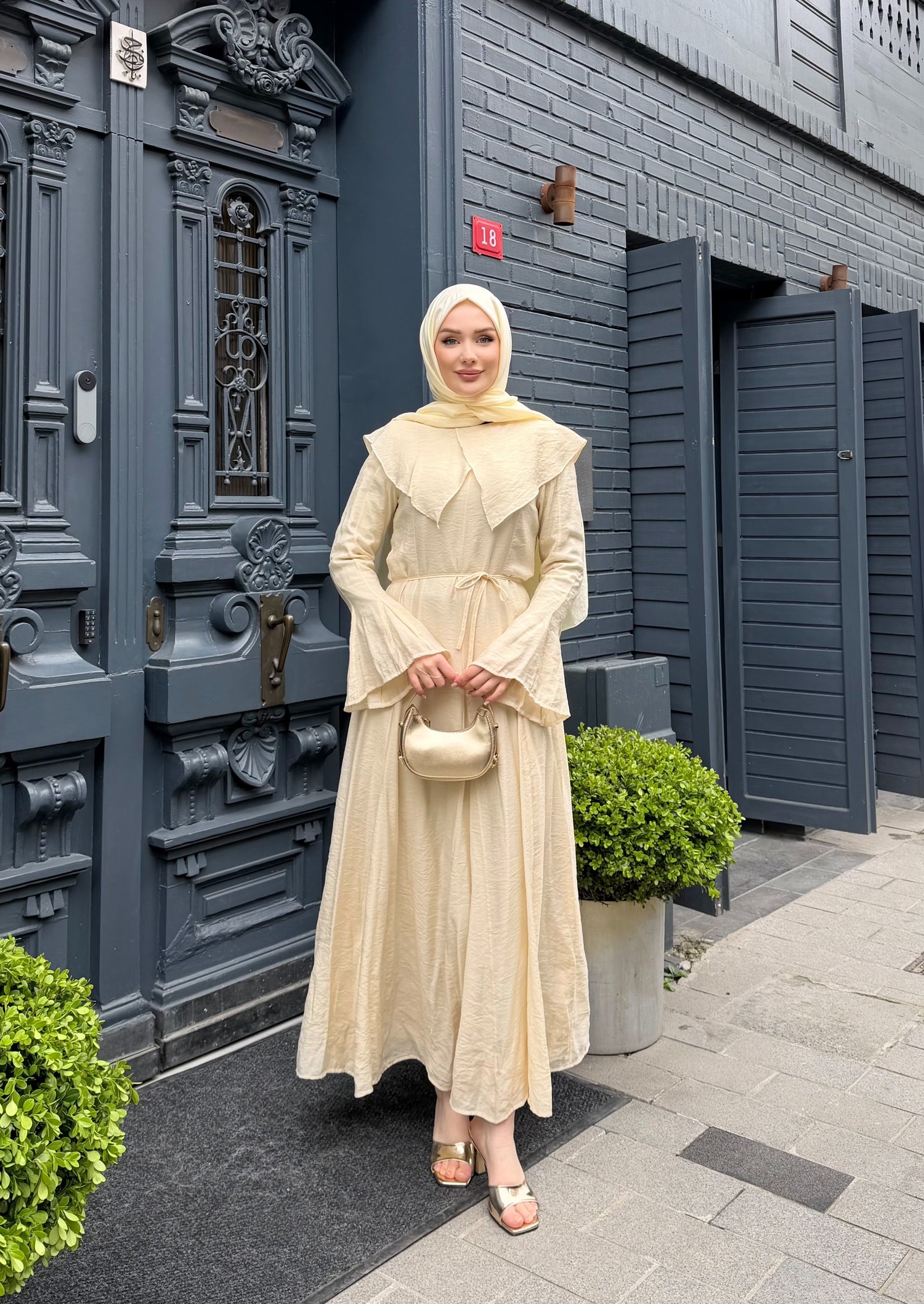 Sole Elbise | Sarı