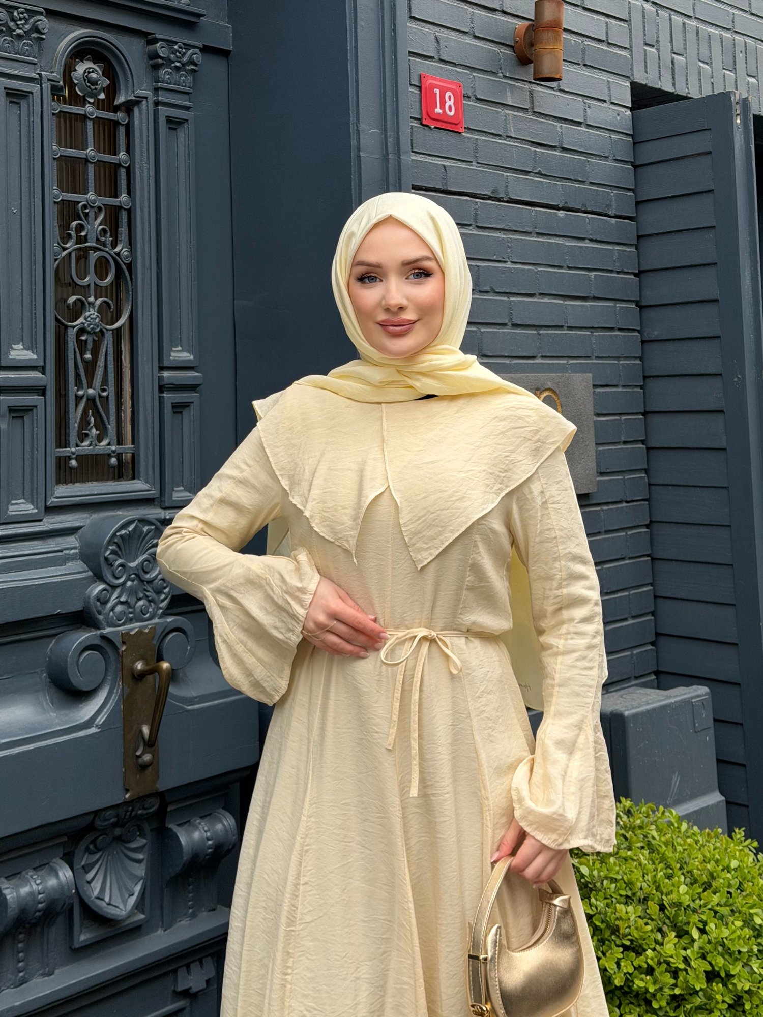 Sole Elbise | Sarı