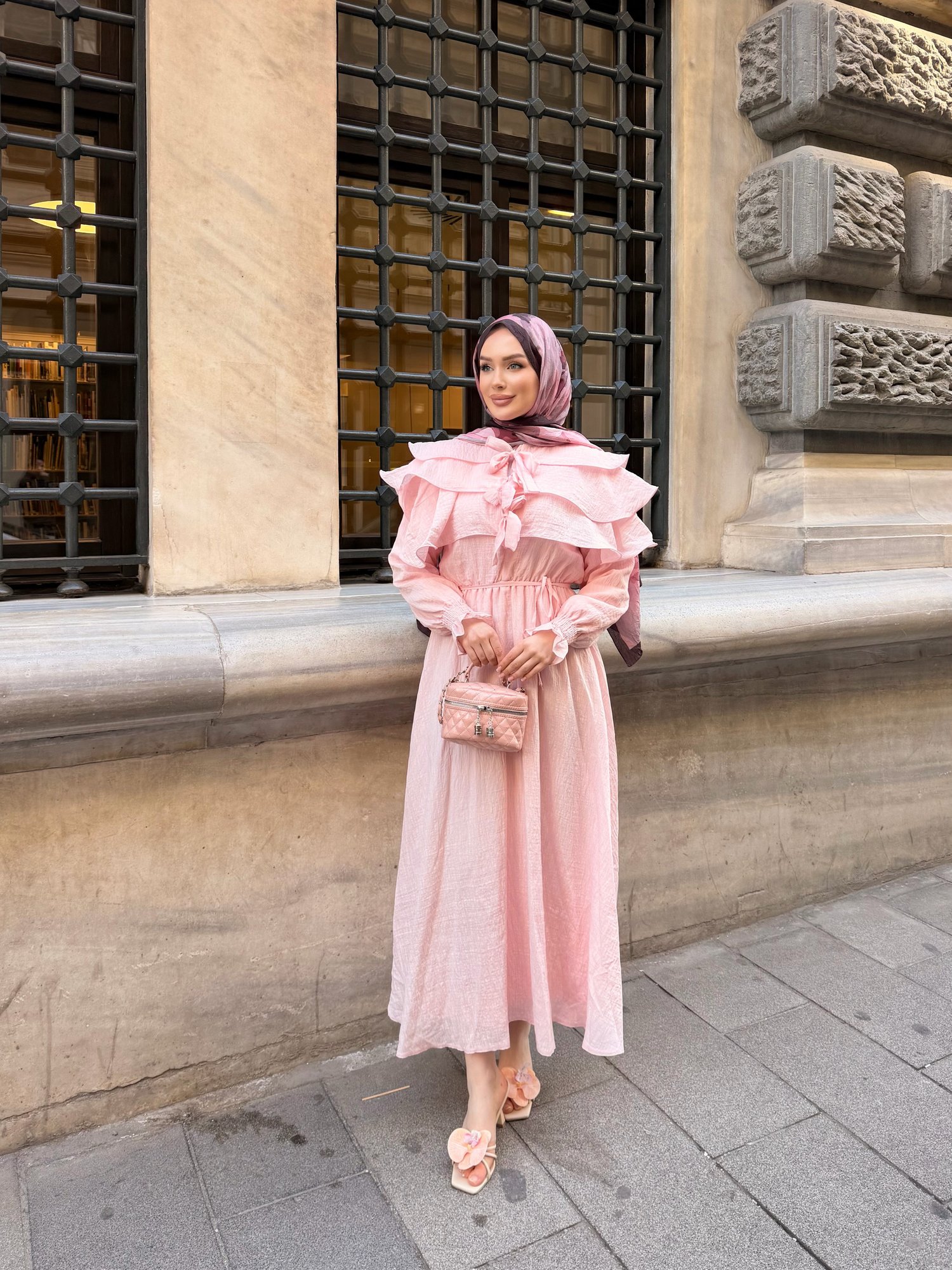 Soleil Elbise | Pembe