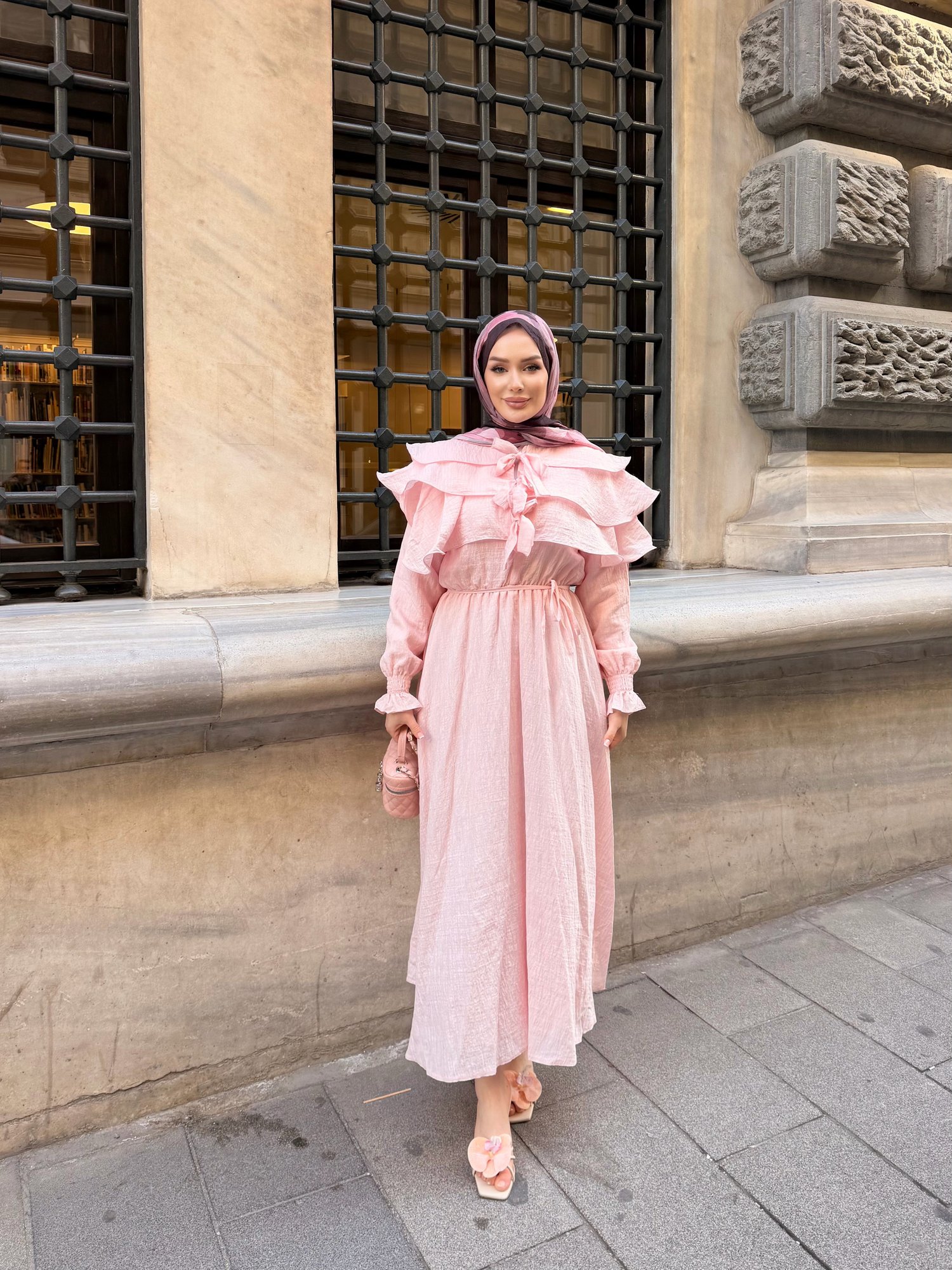 Soleil Elbise | Pembe