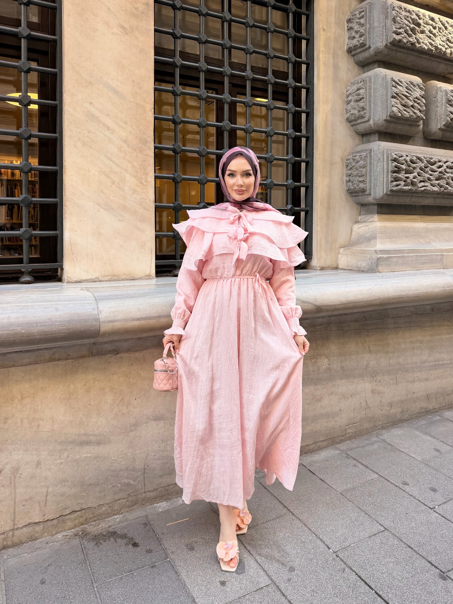 Soleil Elbise | Pembe