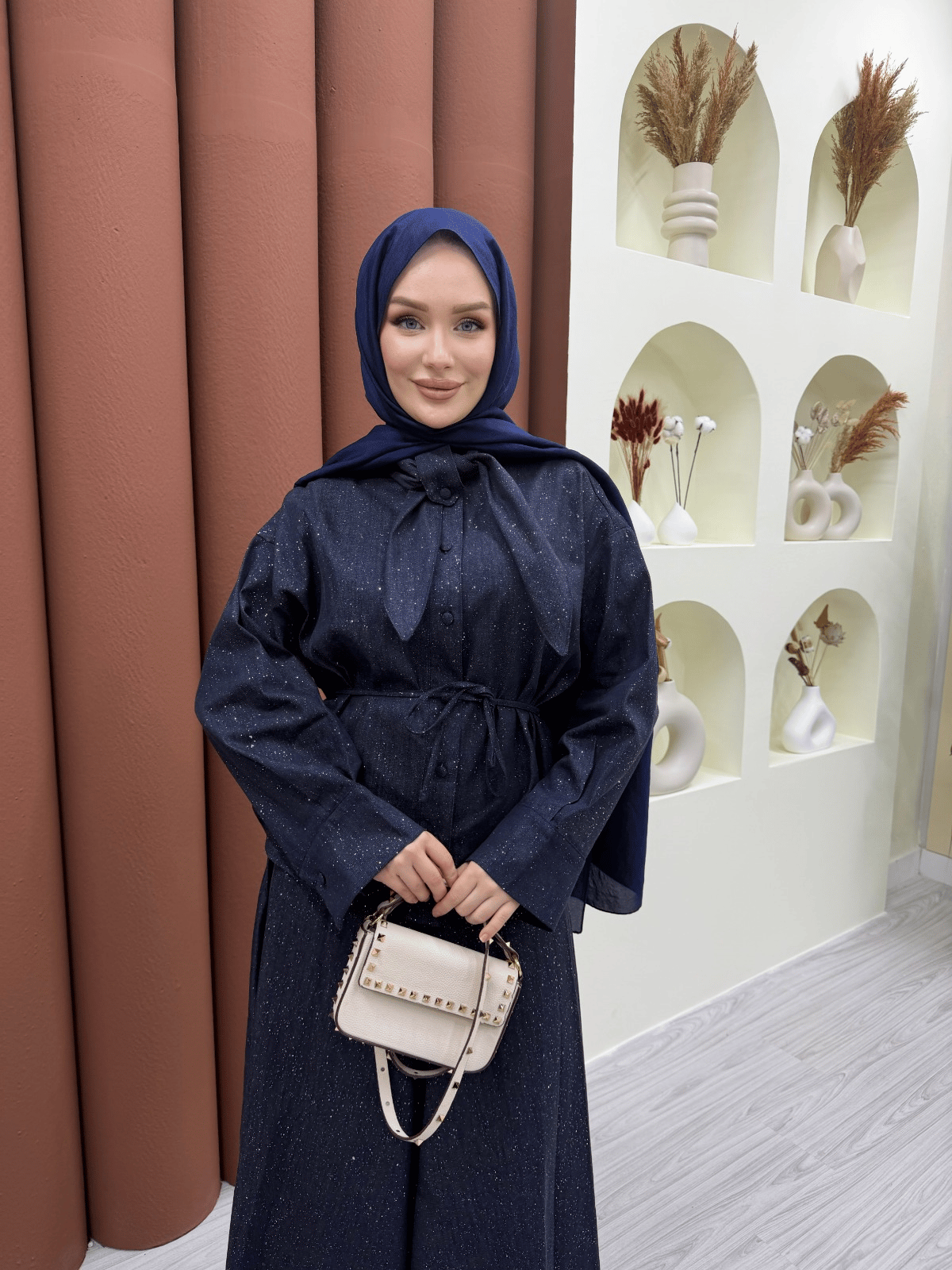 Sorelle Taşlı Kot Takım Siyah