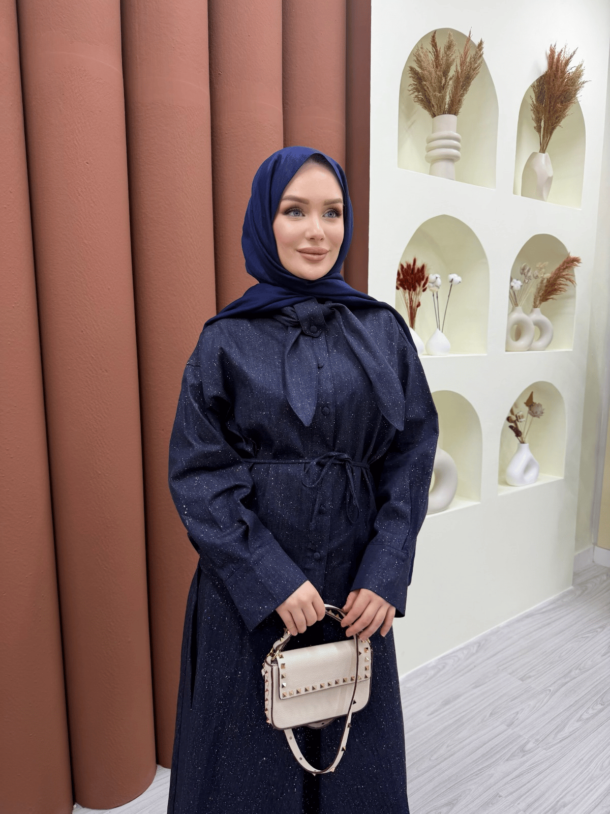 Sorelle Taşlı Kot Takım Siyah