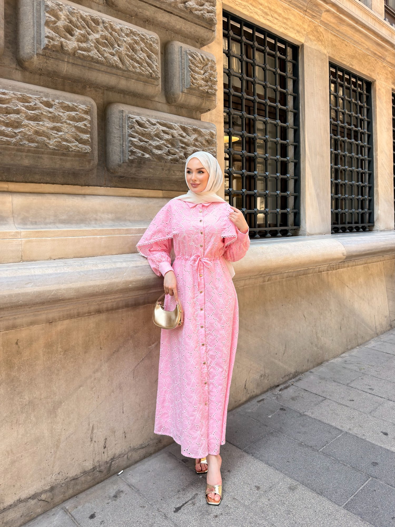 SUNSET ELBİSE | PEMBE