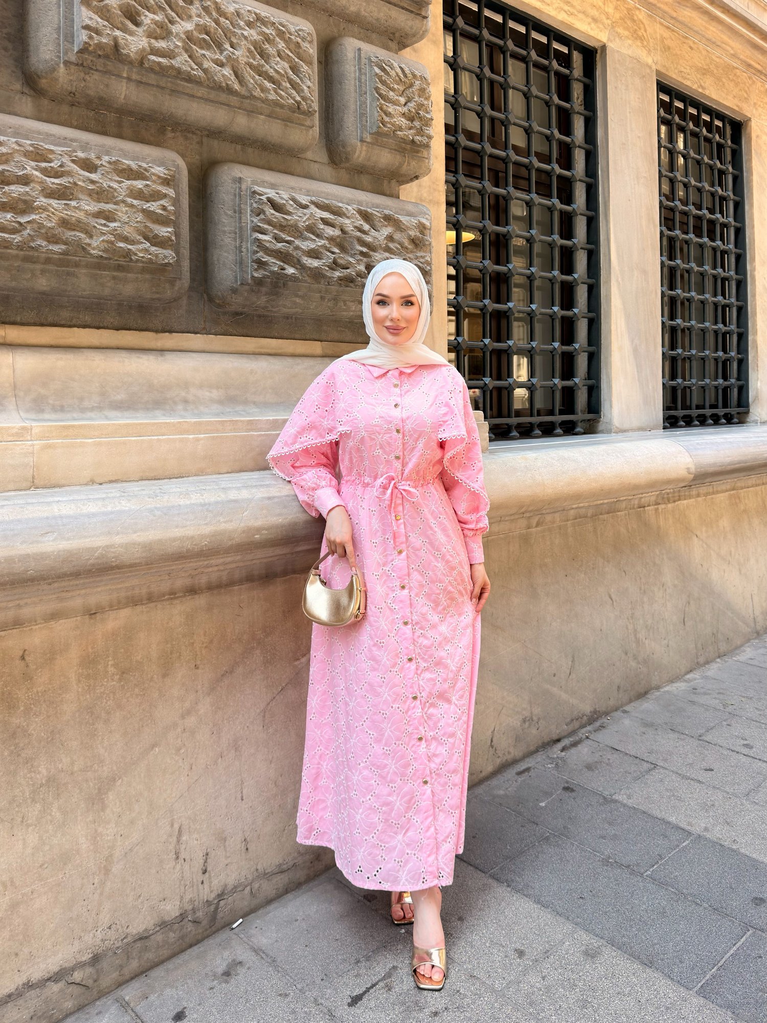 SUNSET ELBİSE | PEMBE