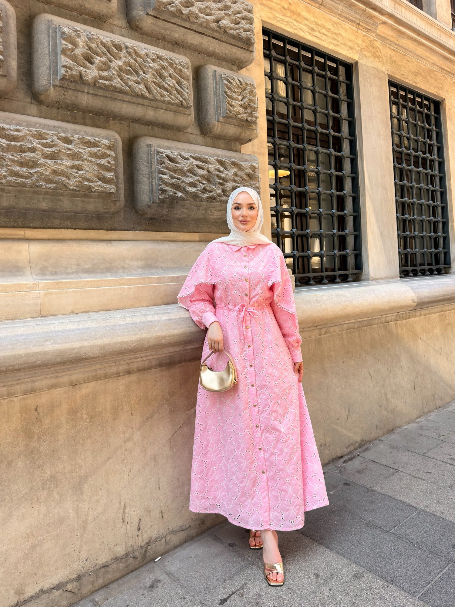 SUNSET ELBİSE | PEMBE