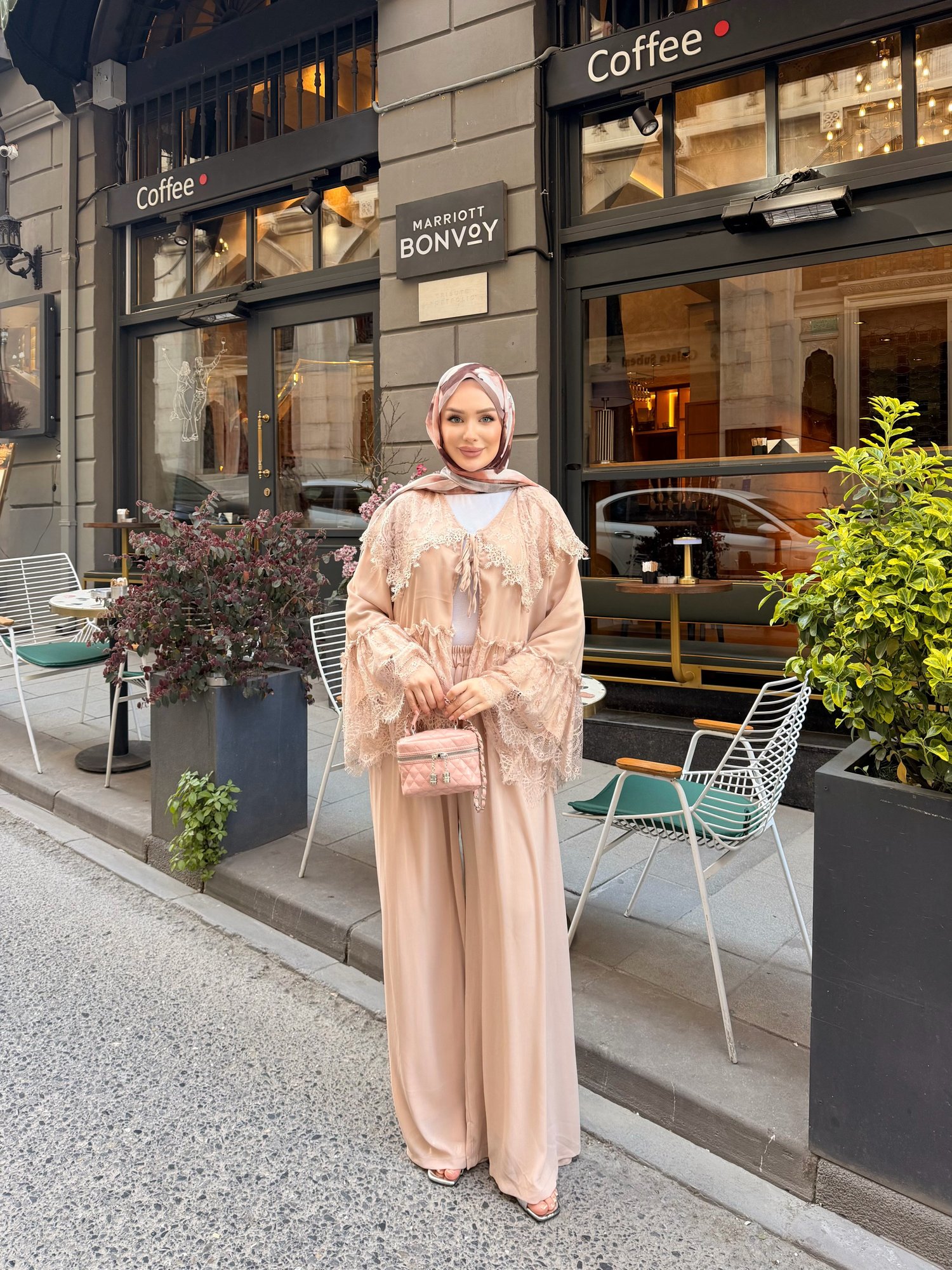 Swan Dantel Detaylı Takım | Bej