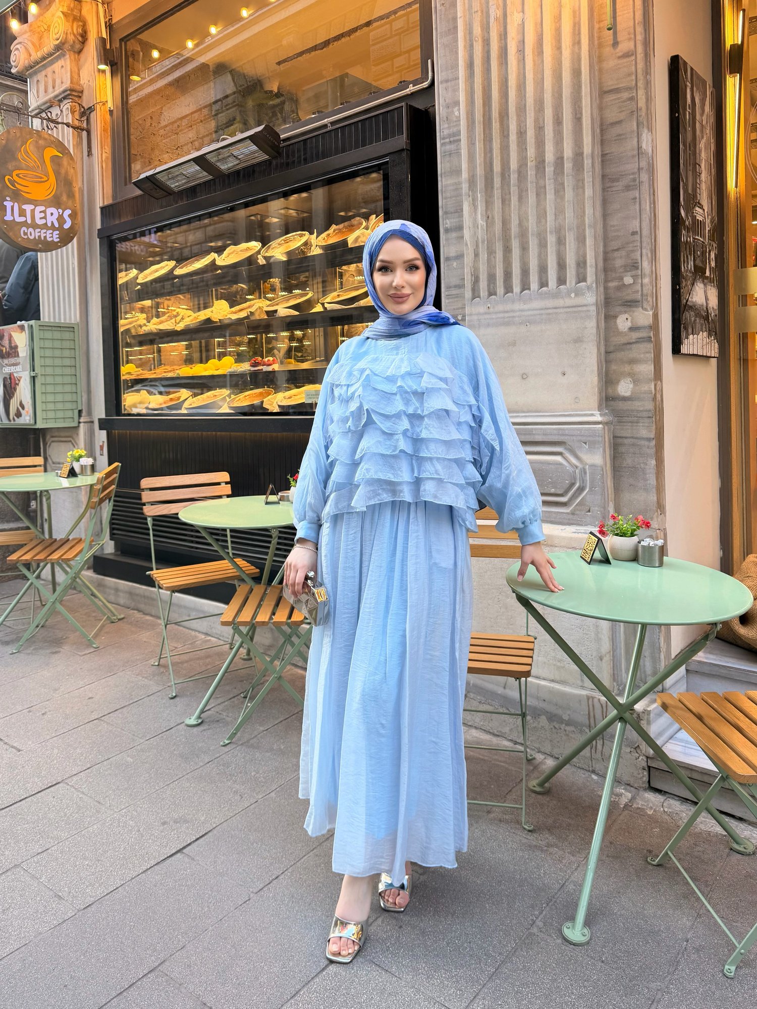 Swarski Etek Takım | Mavi