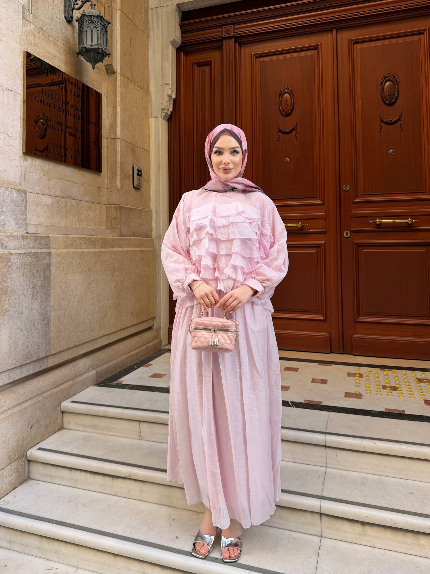 Swarski Etek Takım | Pembe