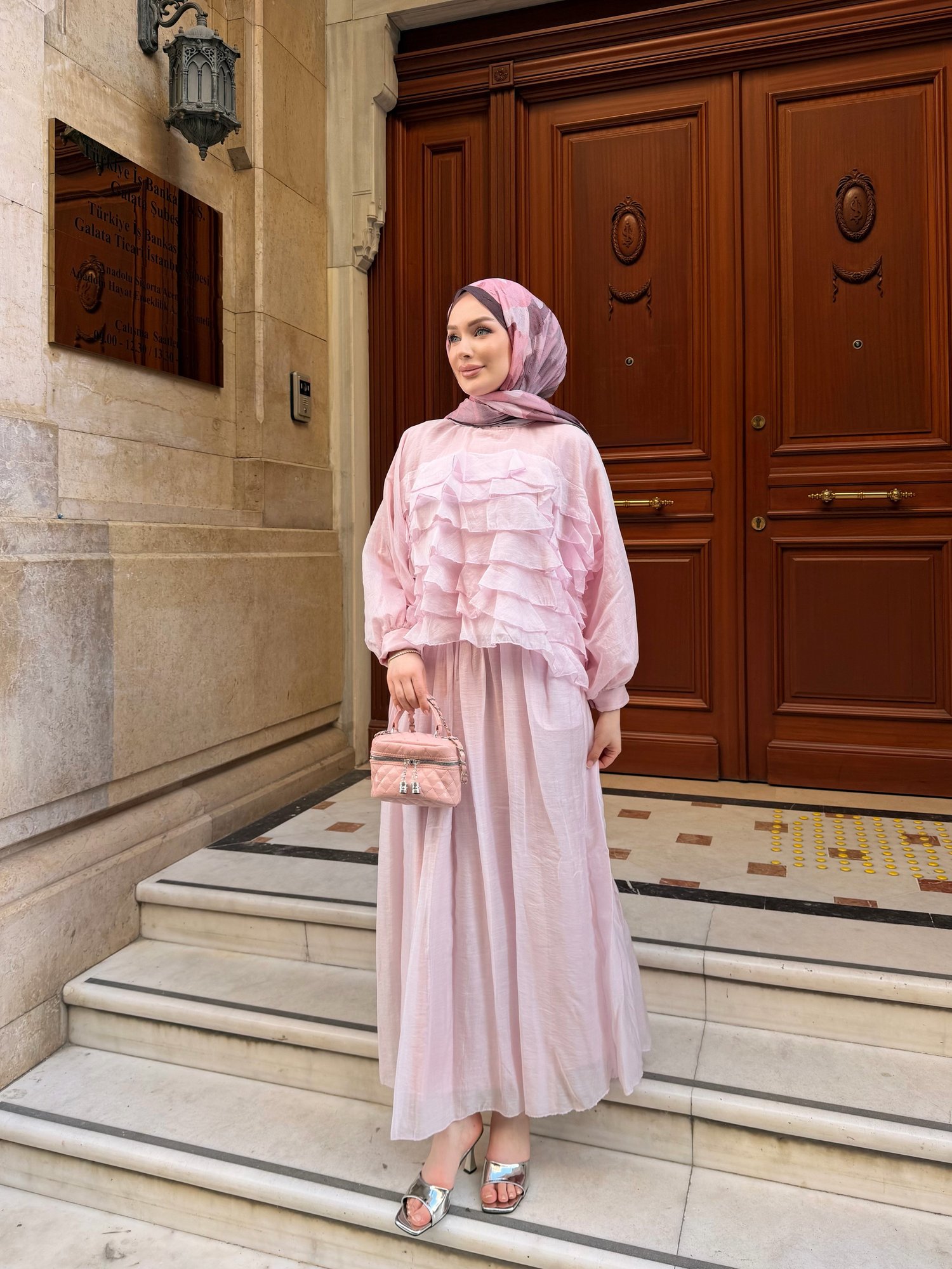 Swarski Etek Takım | Pembe