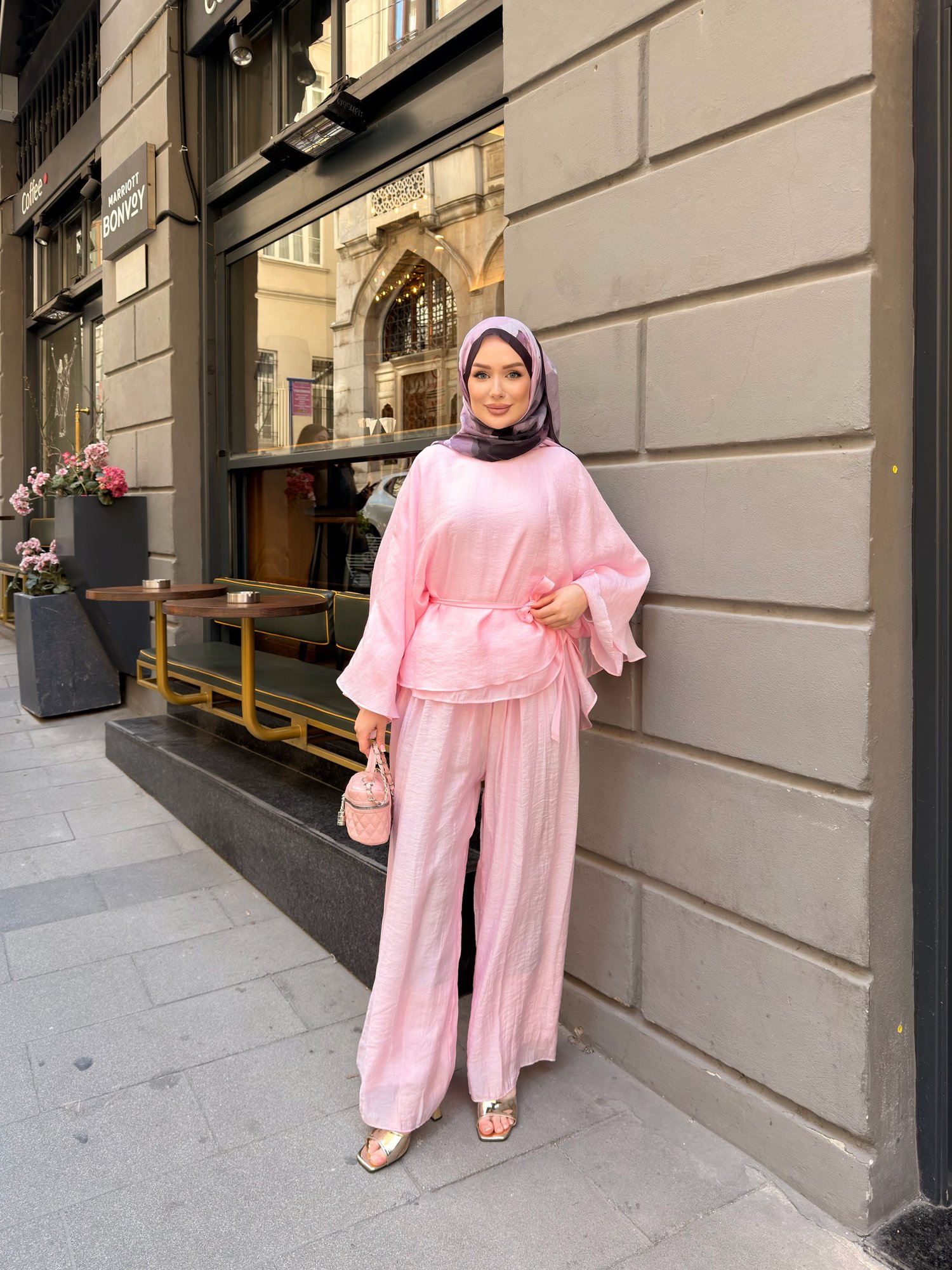Valeska Pantolon Takım | Pembe
