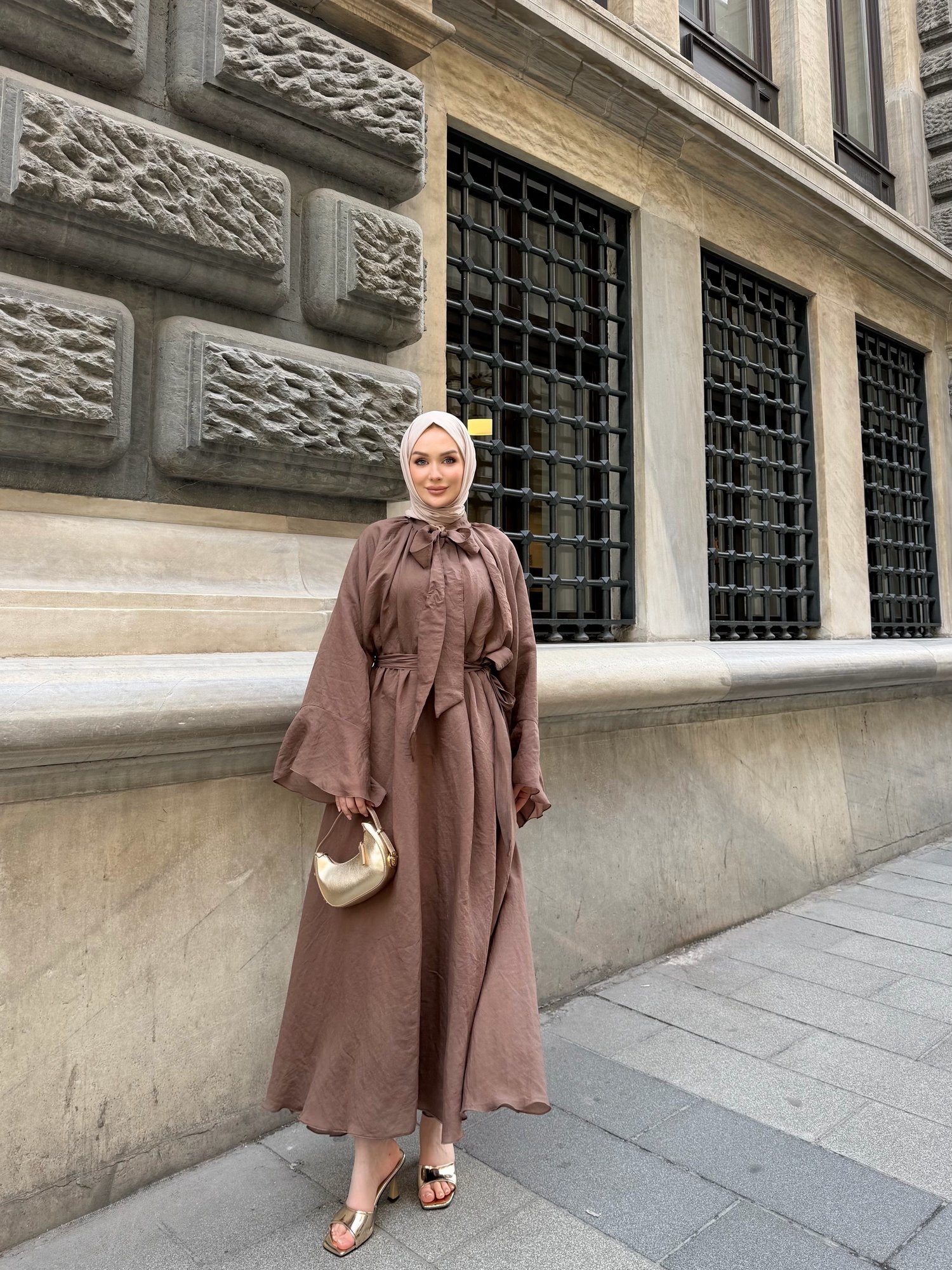 Vienna elbise kahve