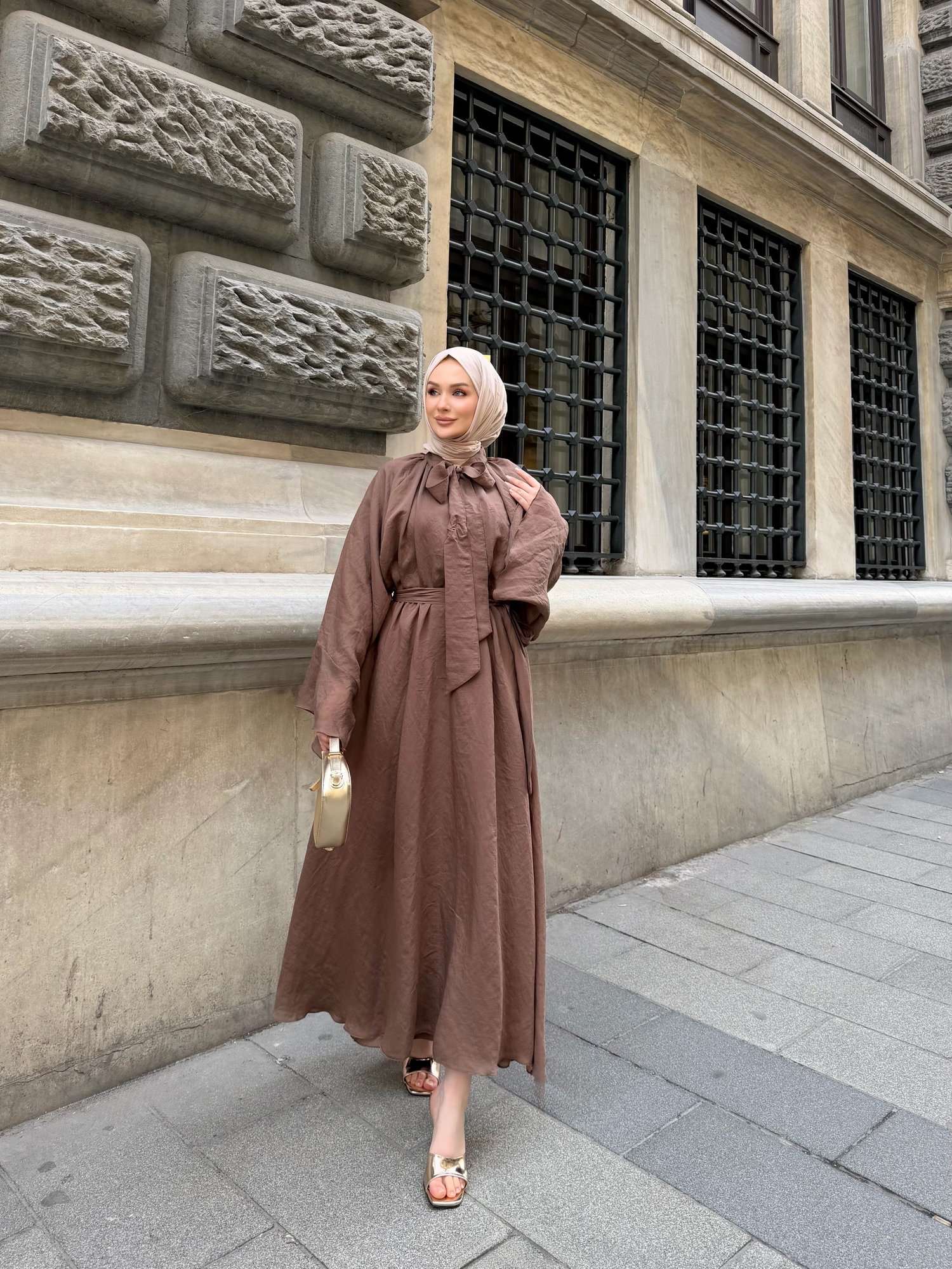 Vienna elbise kahve
