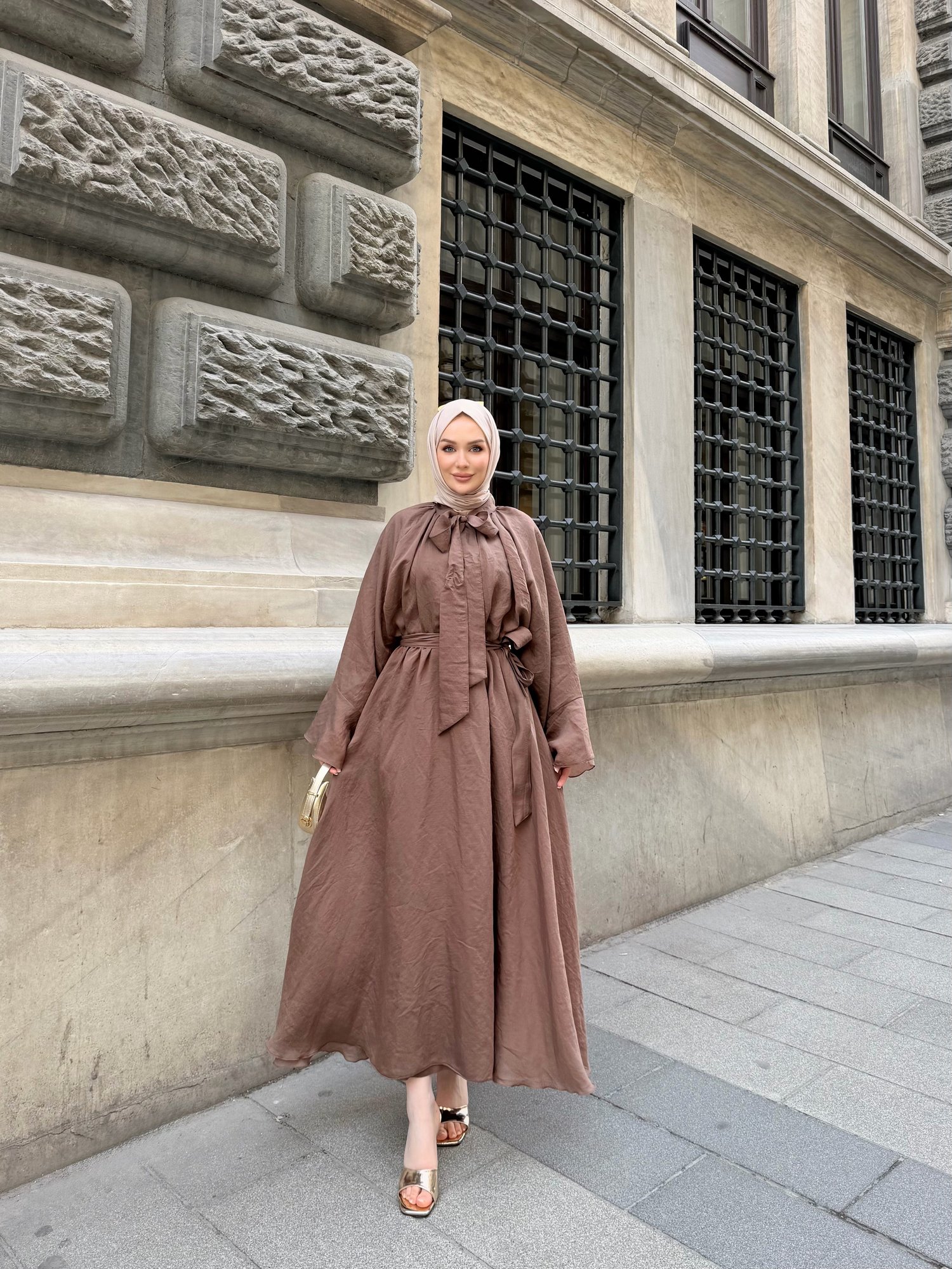 Vienna elbise kahve