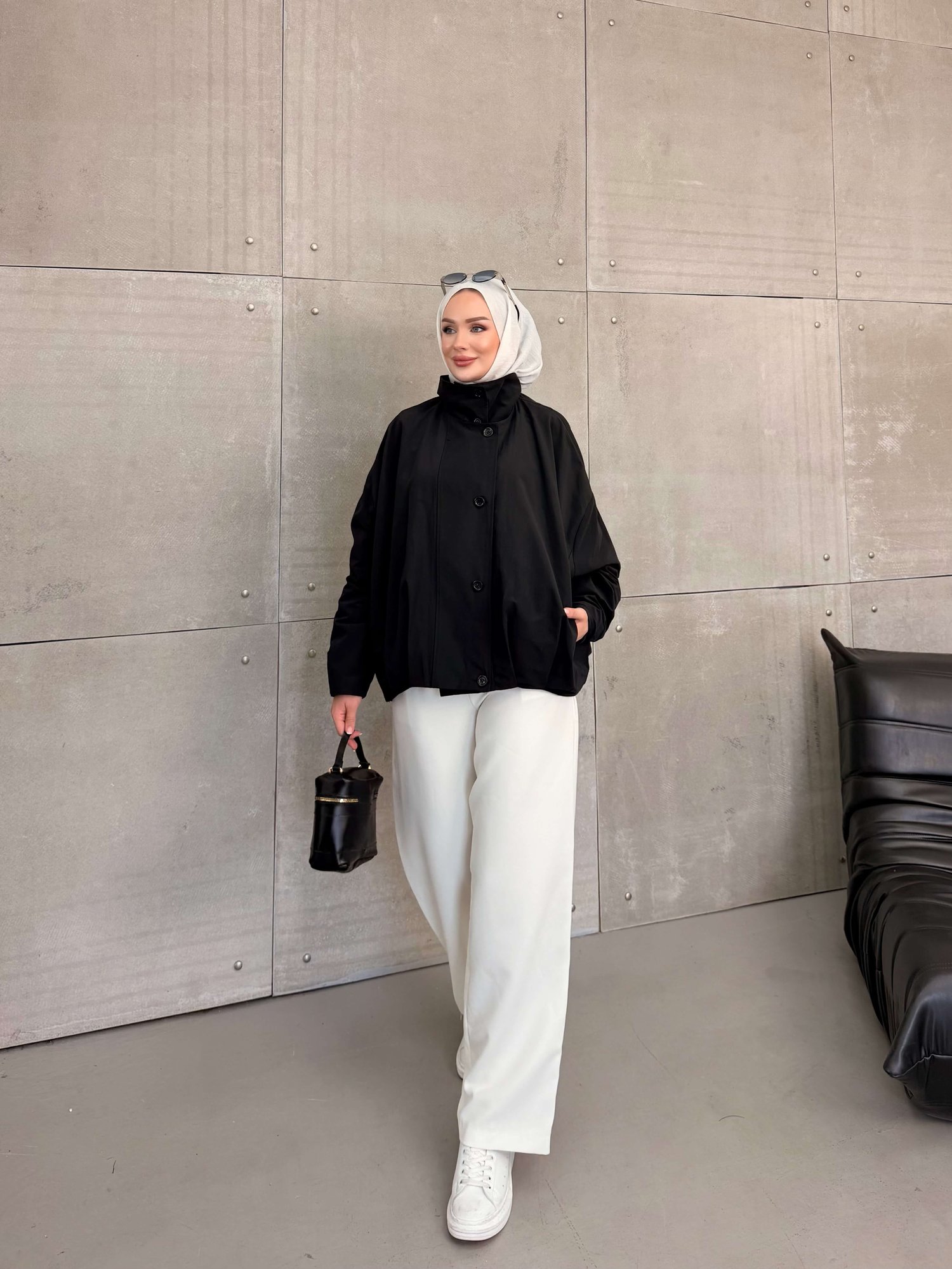 ZR MODEL BOMBER TRENC CEKET SİYAH