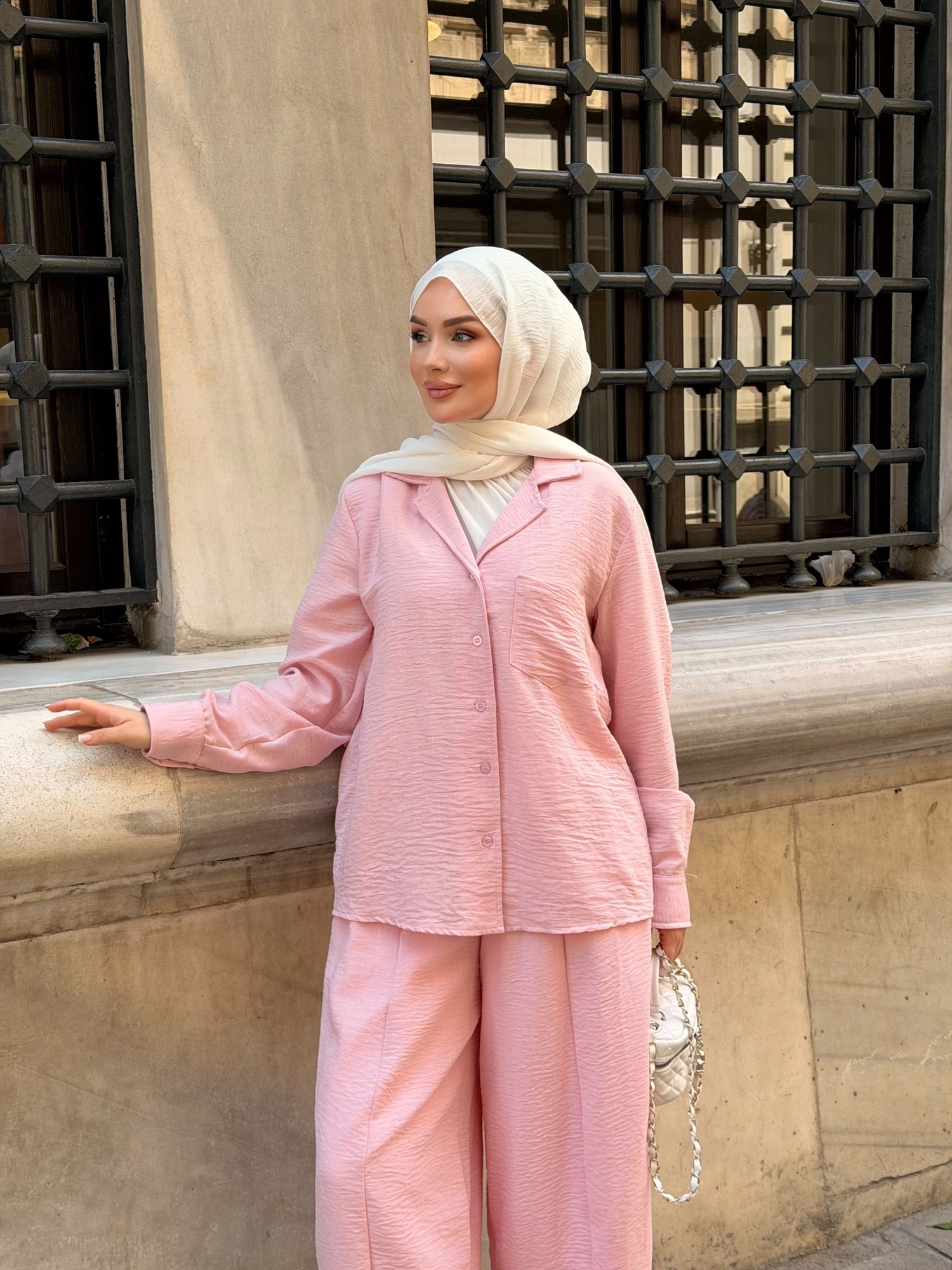 ZRA PANTOLON  TAKIM | PEMBE