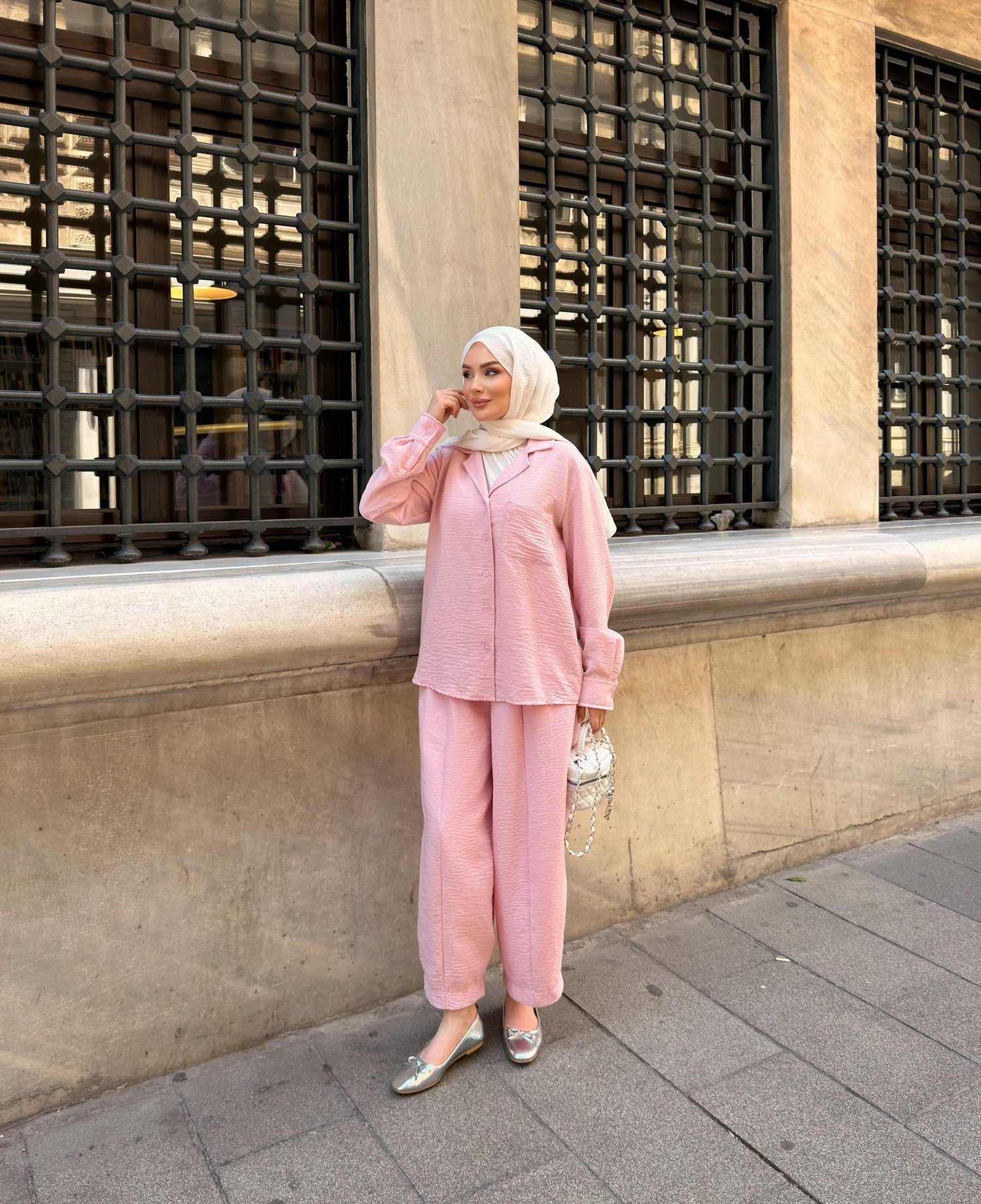 ZRA PANTOLON  TAKIM | PEMBE
