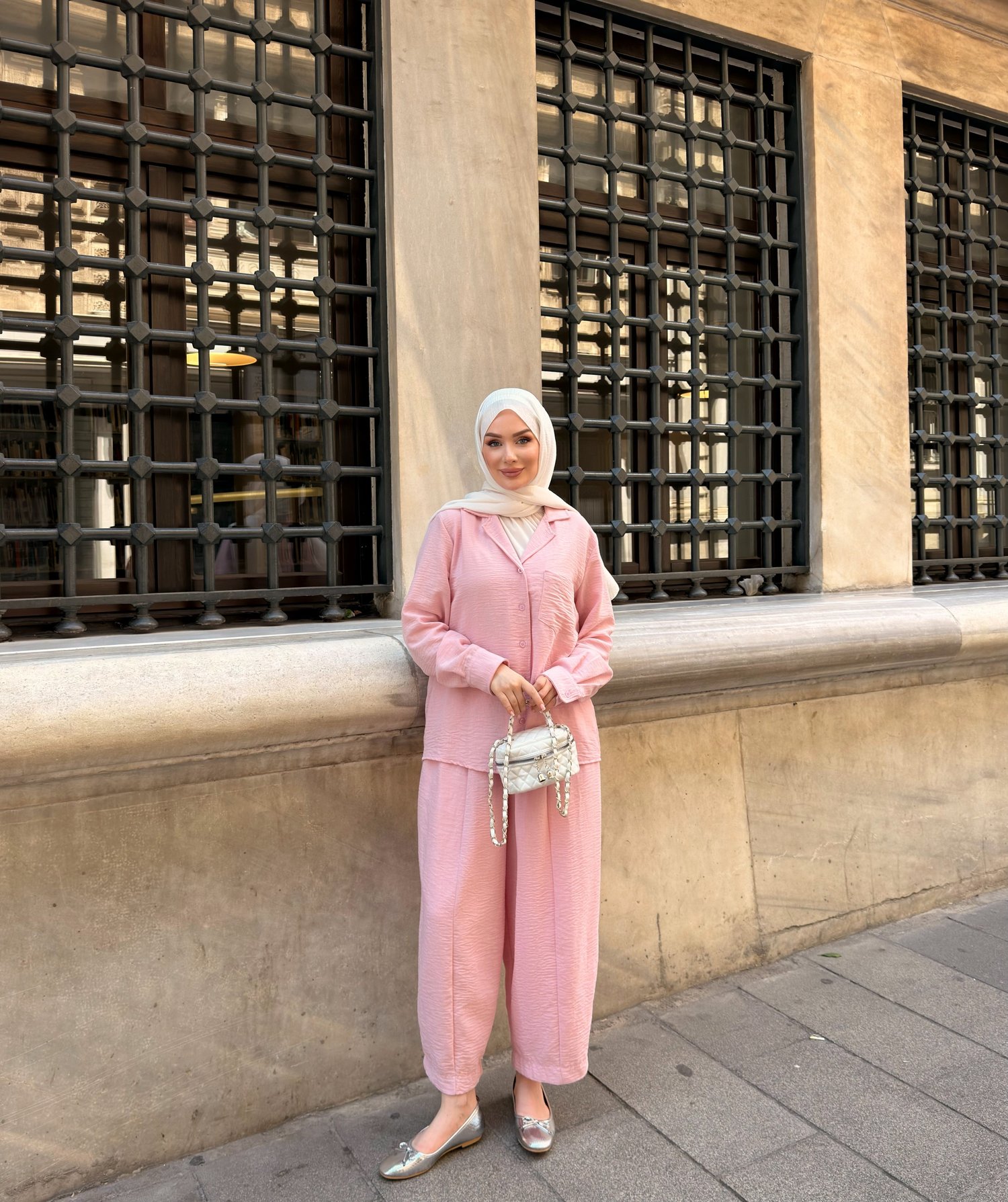 ZRA PANTOLON  TAKIM | PEMBE