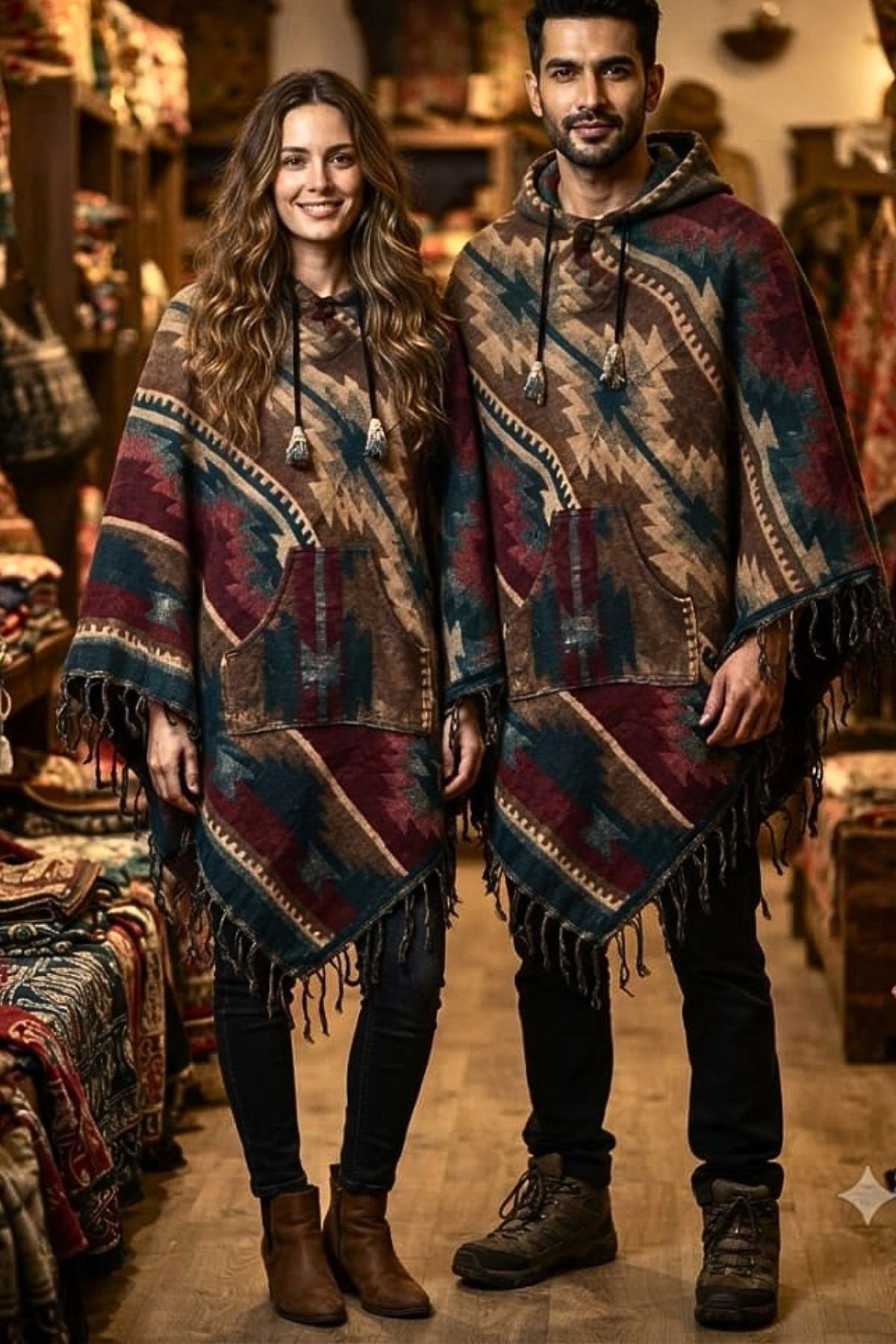 %100 Pamuklu Unisex  Etnik Panço