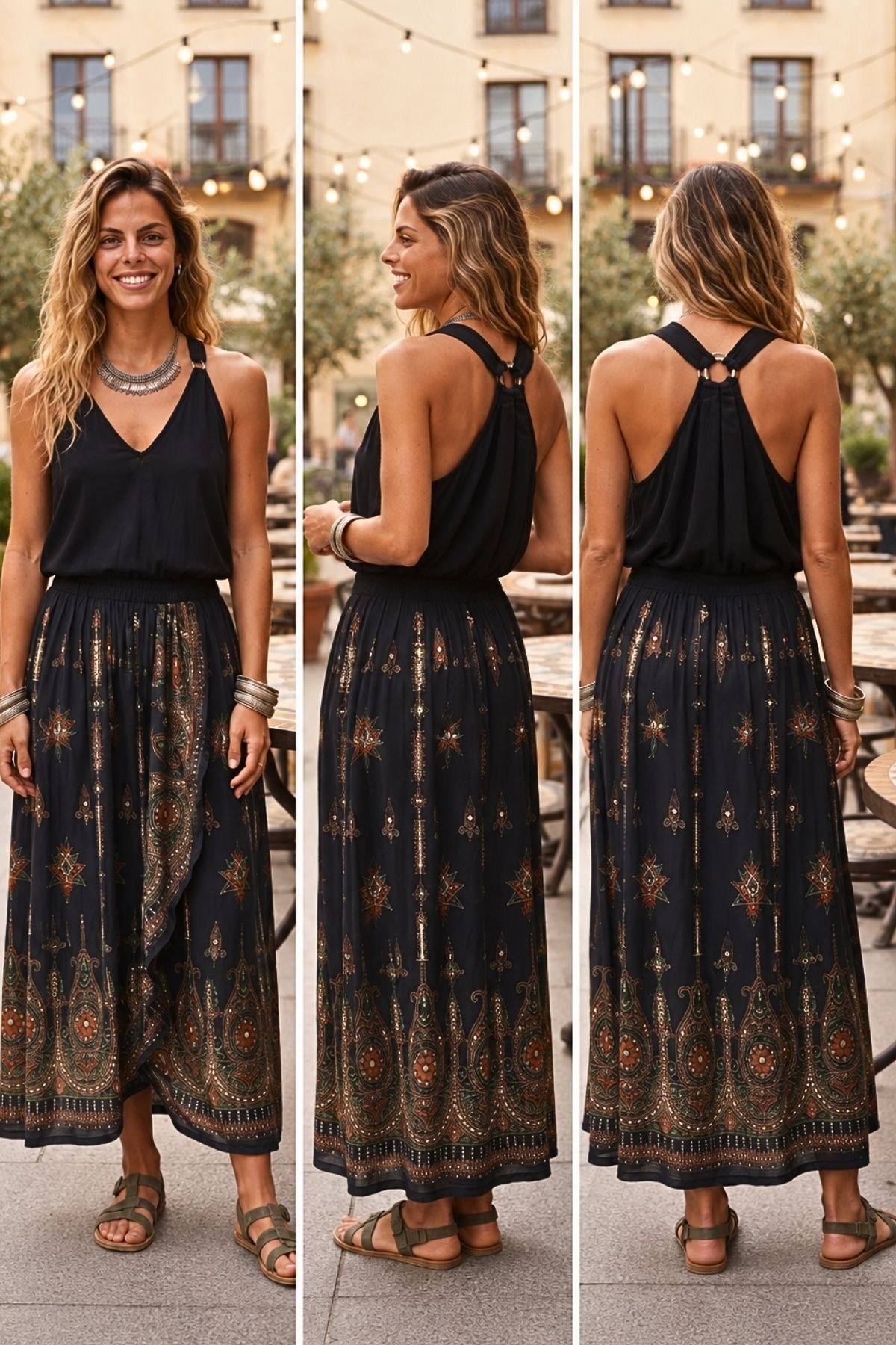 Halka Detaylı Otantik Bluz