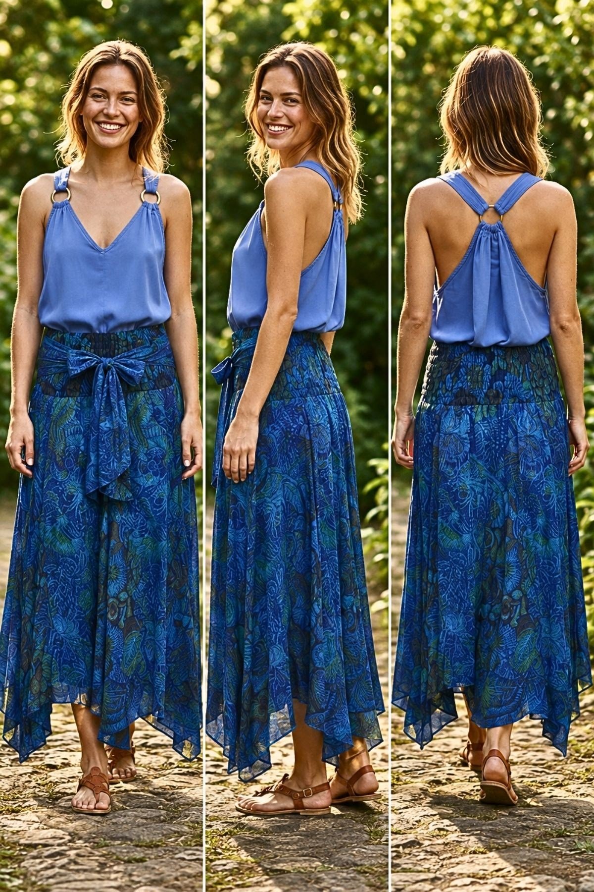 Halka Detaylı Otantik Bluz