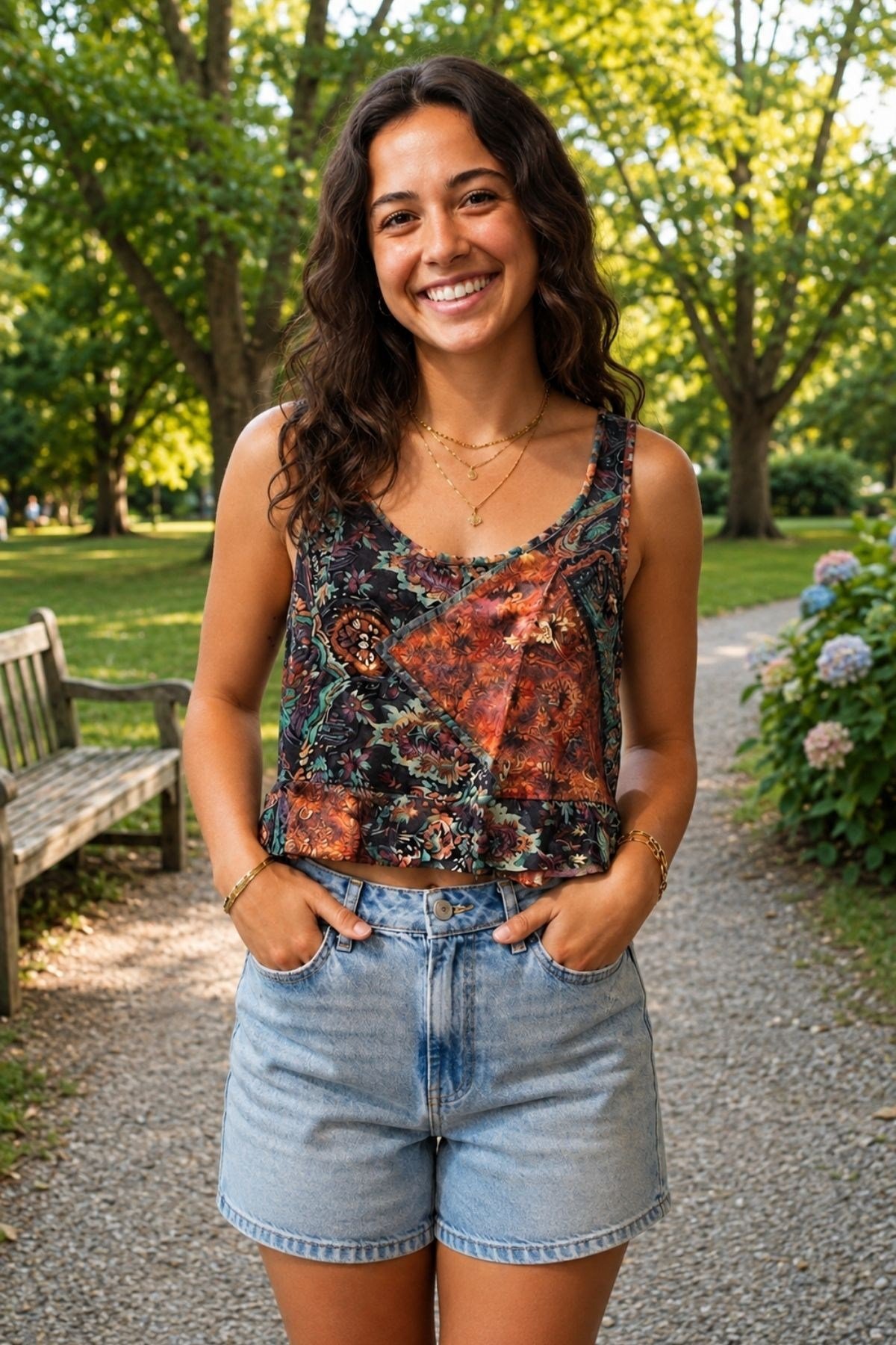 Kalın Askılı Crop Bluz