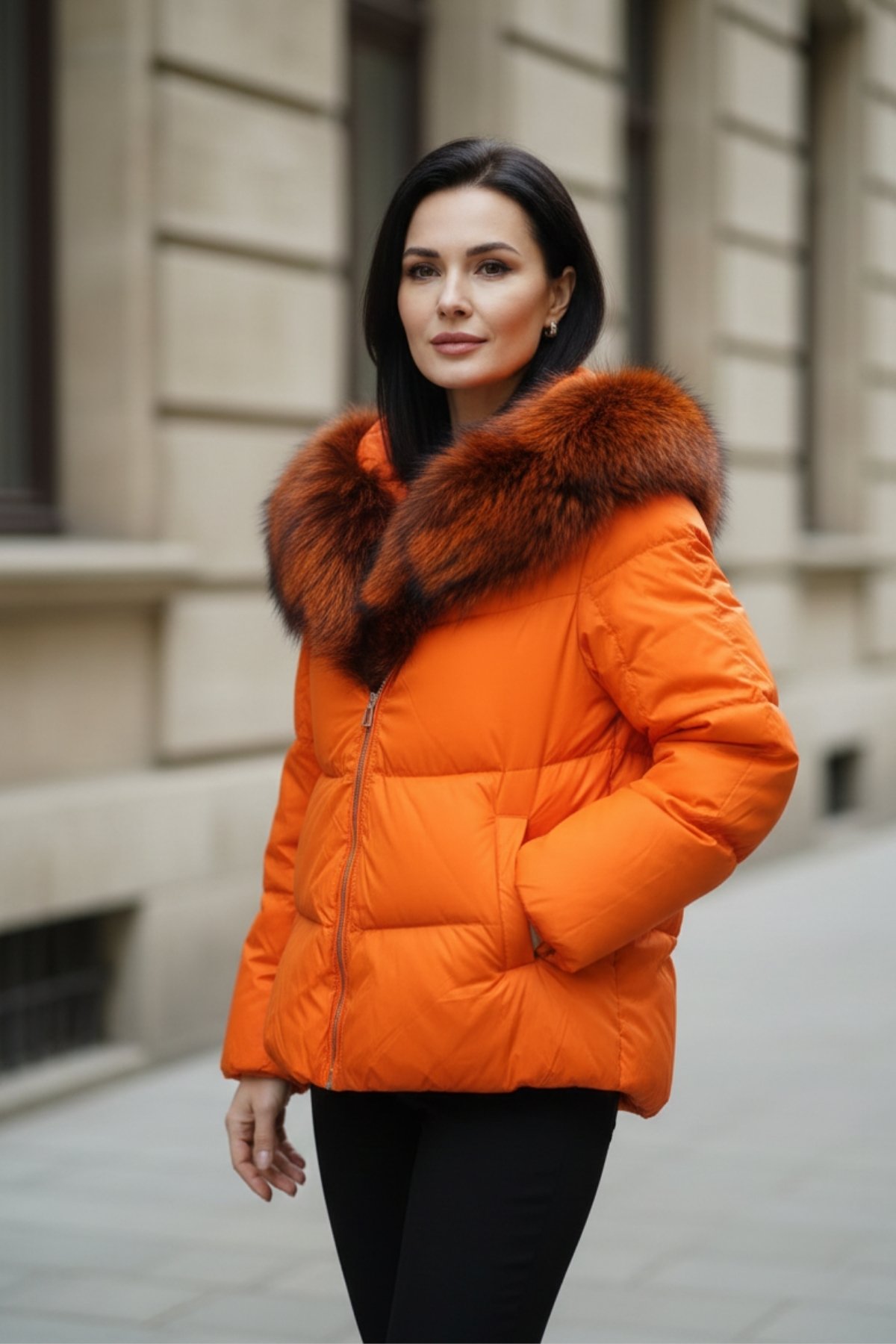 Orjinal Kaz Tüyü Anorak Mont