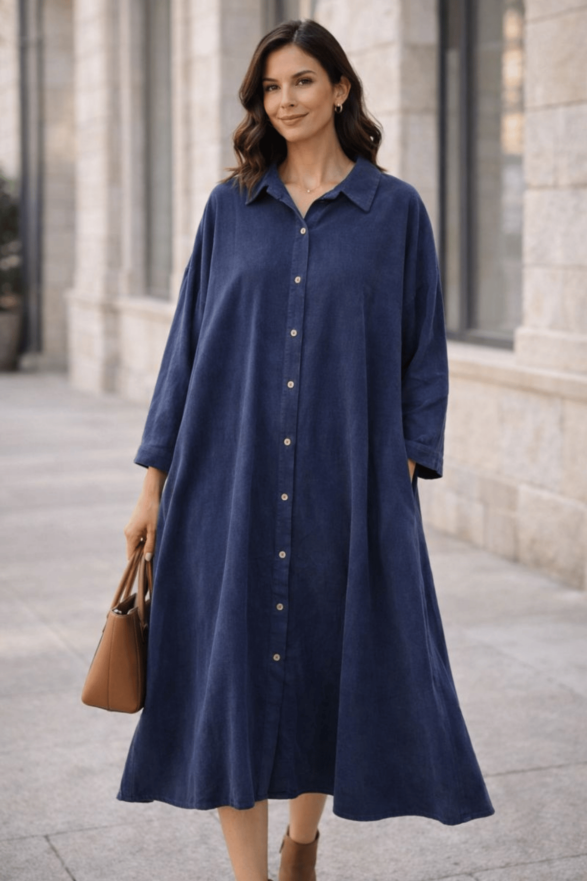 Oversize İtalyan Kadife Elbise