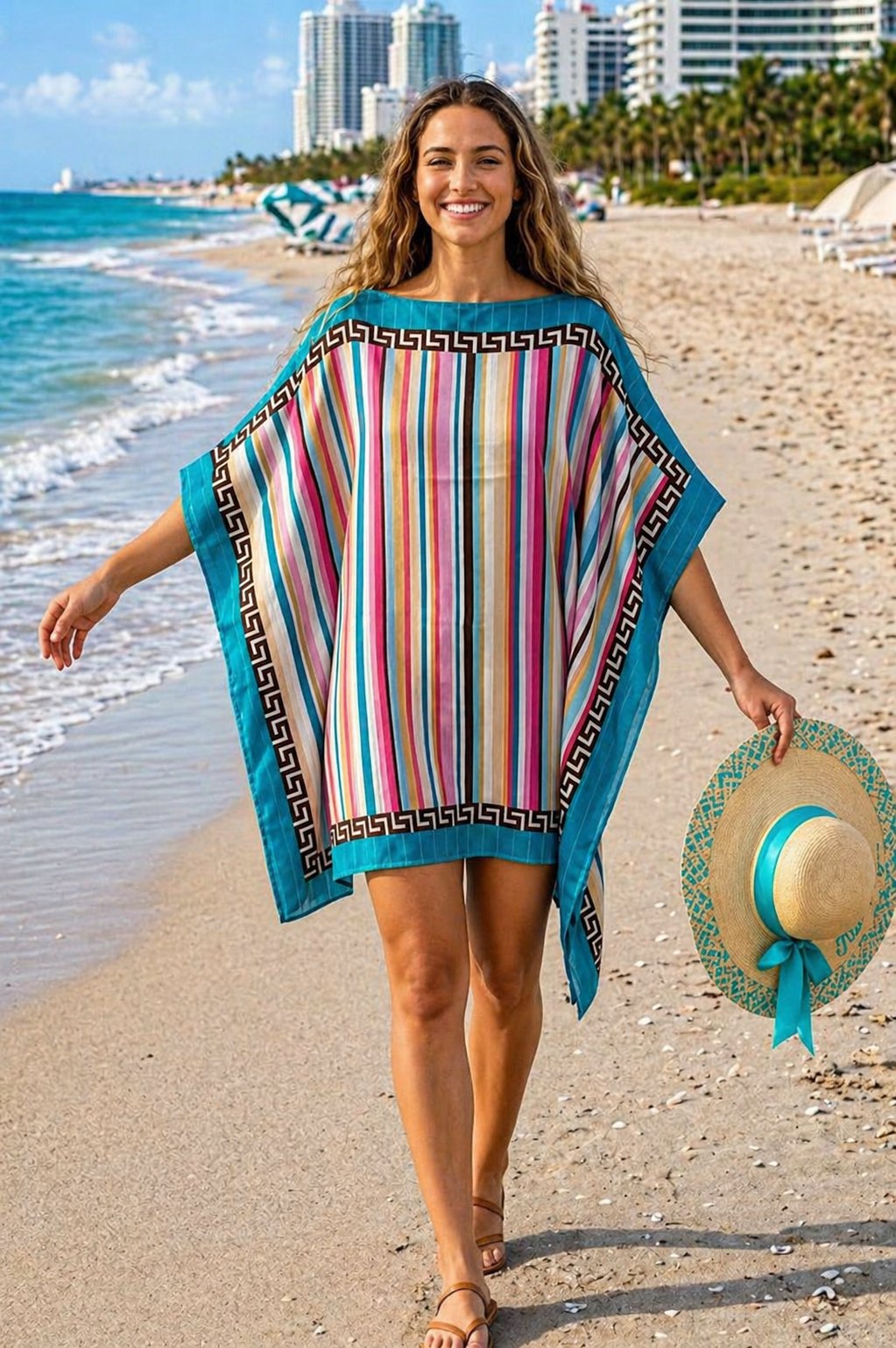Oversize Tülbent Deniz Elbisesi