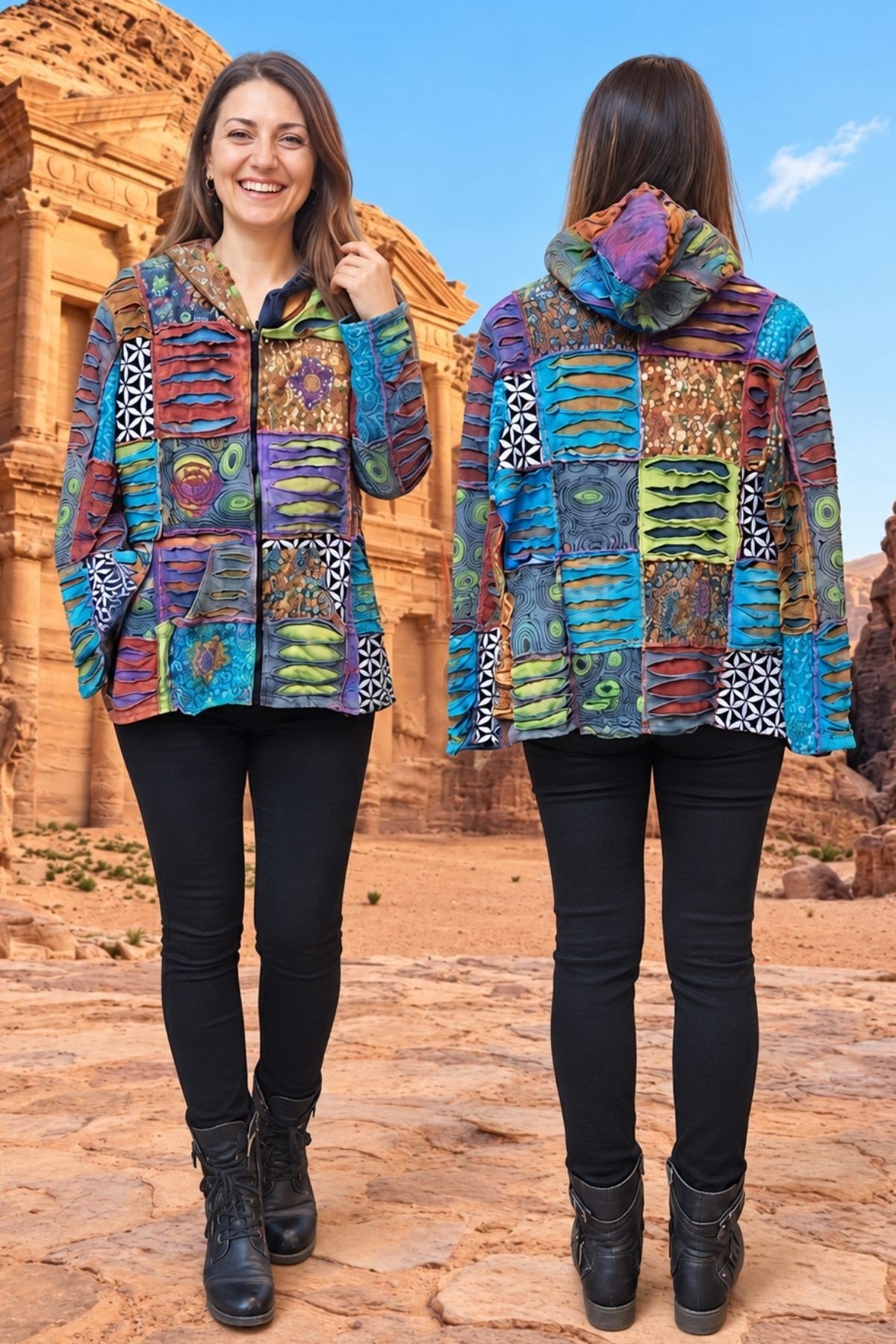Özel Tasarım Bohem Patchwork Ceket